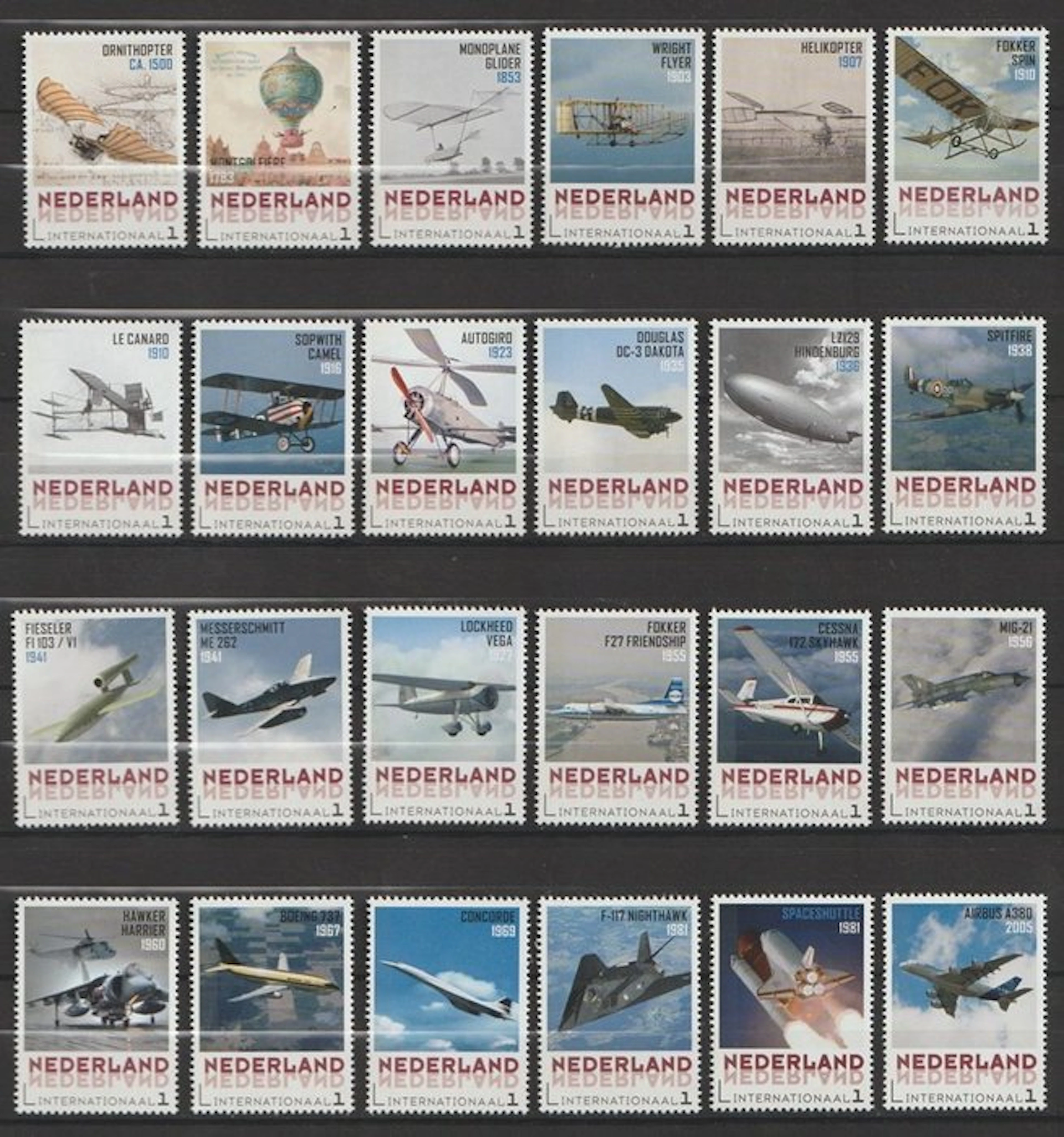 Netherlands 2015 - Complete series Pioneers in the Air