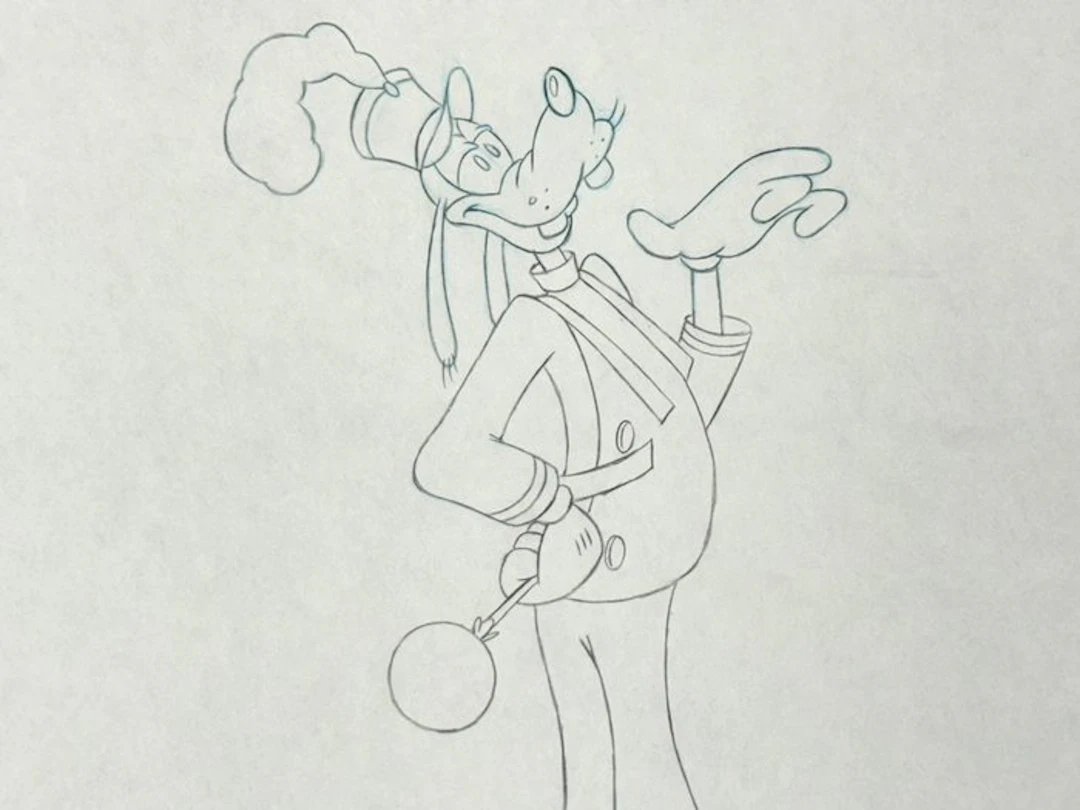 Walt Disney - Original Animation drawing of Goofy - The Walt Disney Company (ca