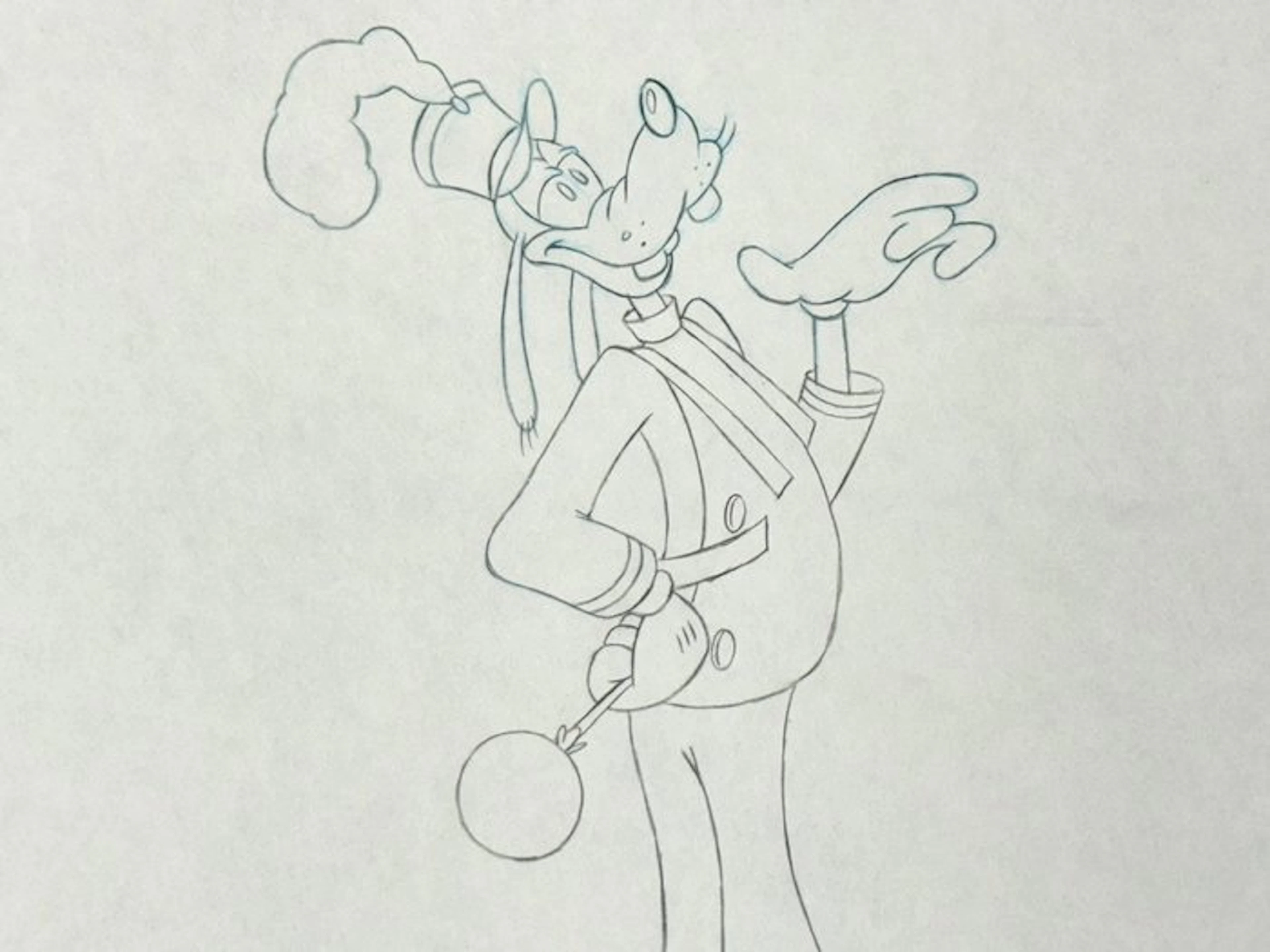Walt Disney - Original Animation drawing of Goofy - The Walt Disney Company (ca