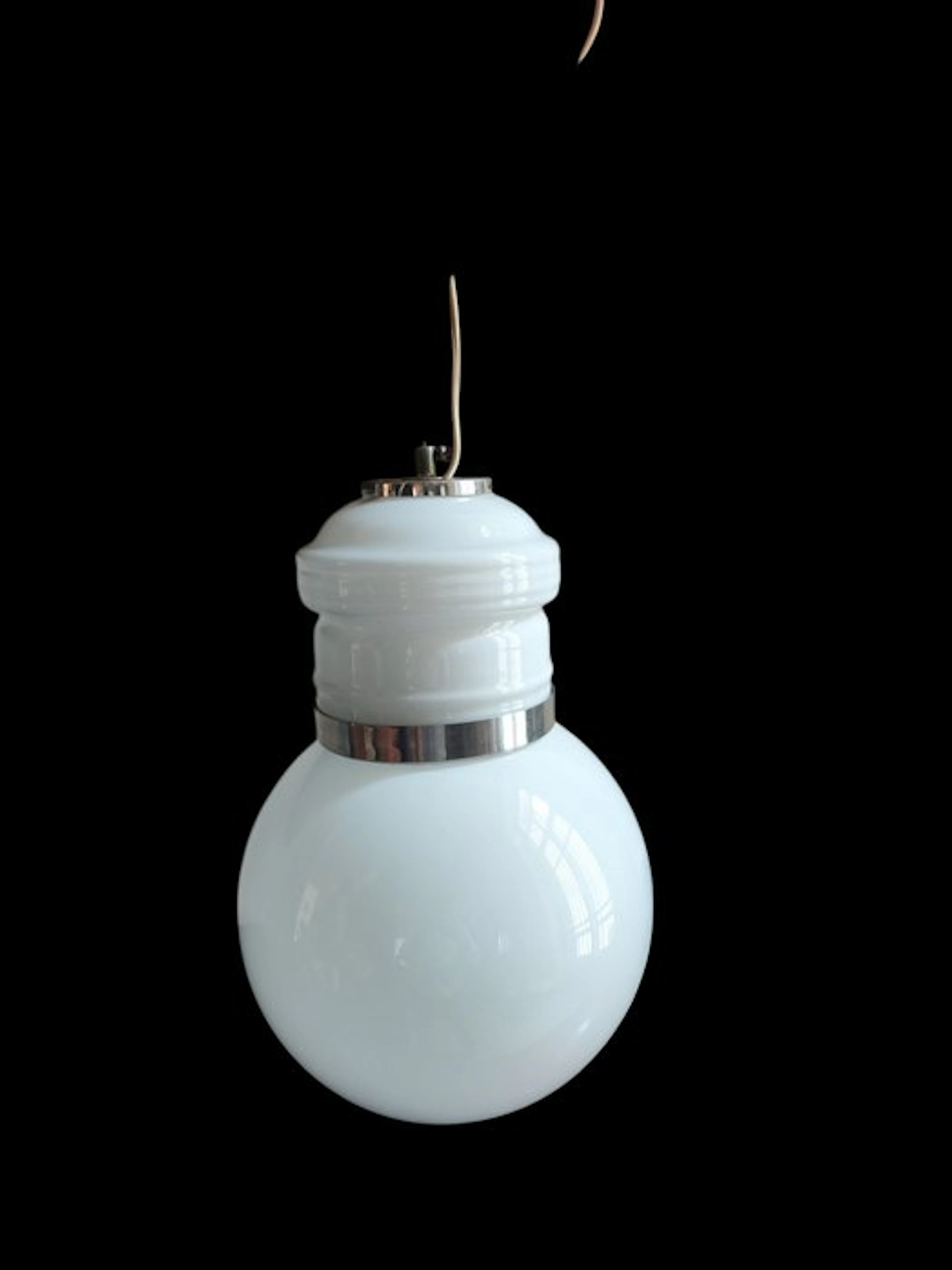 Lamp - aluminium and opalines - Space Age