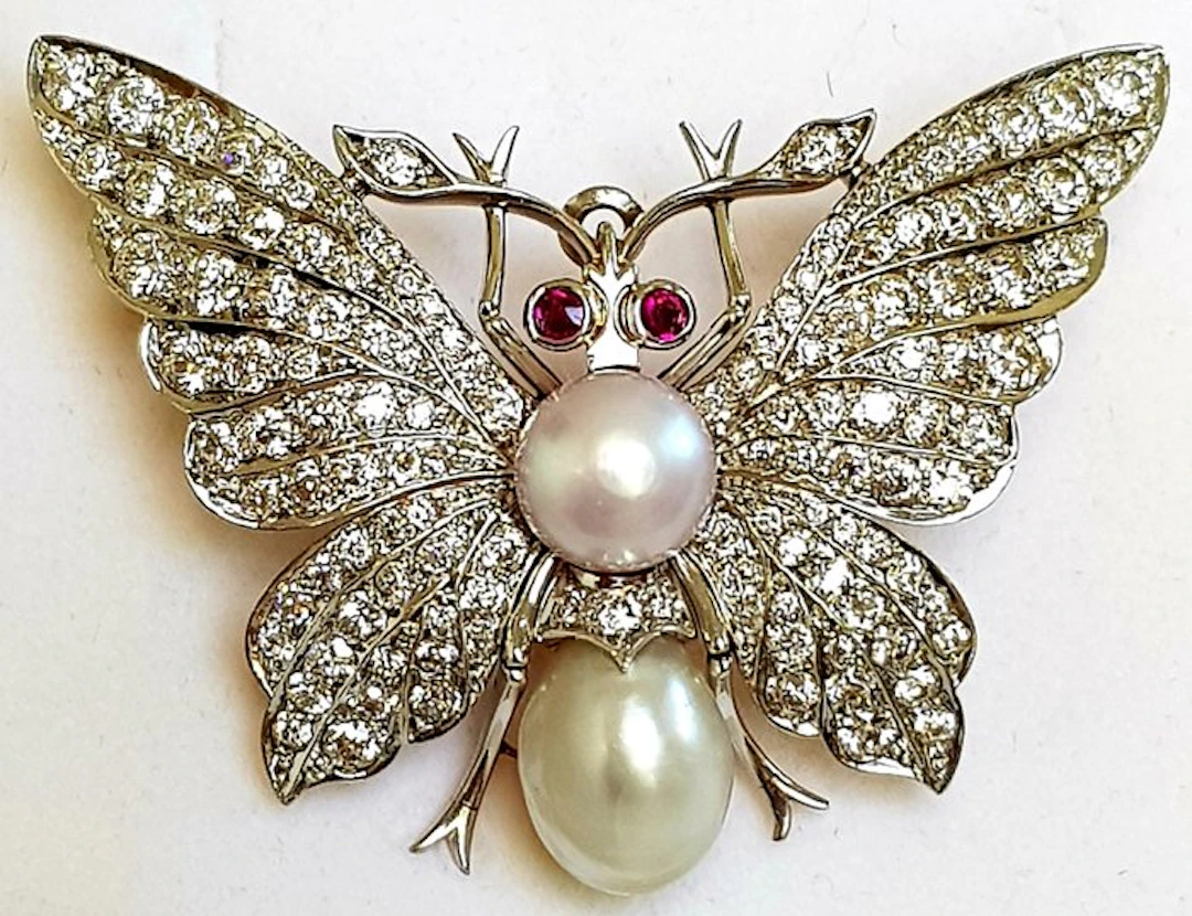 Brooch - 18 kt