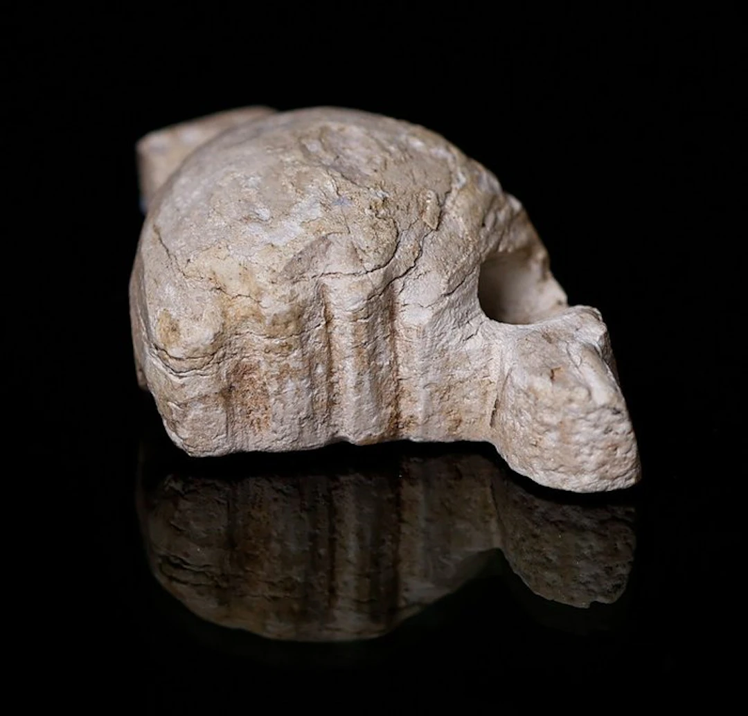 Ancient Egypt, hand white faience amulet - 2.4 cm
