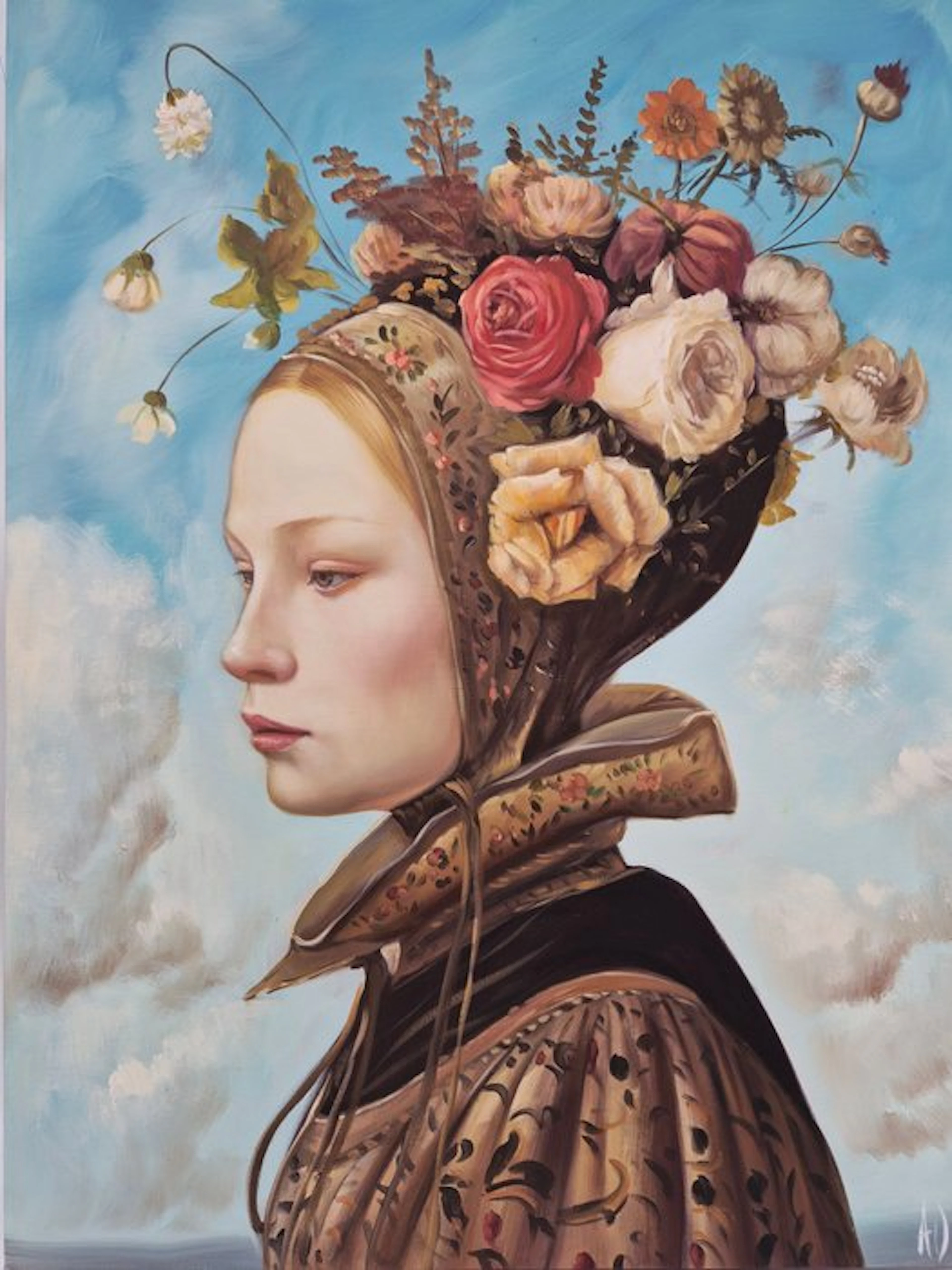 Anne Dias - (100% handpainted !) Lady Eleanor of Gentle Wit