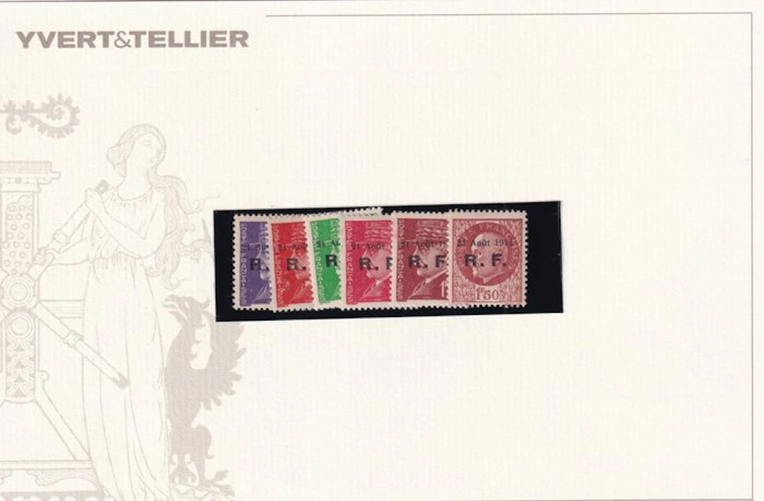 France - Liberation of Roanne No. 4 to 9 ** - Mayer