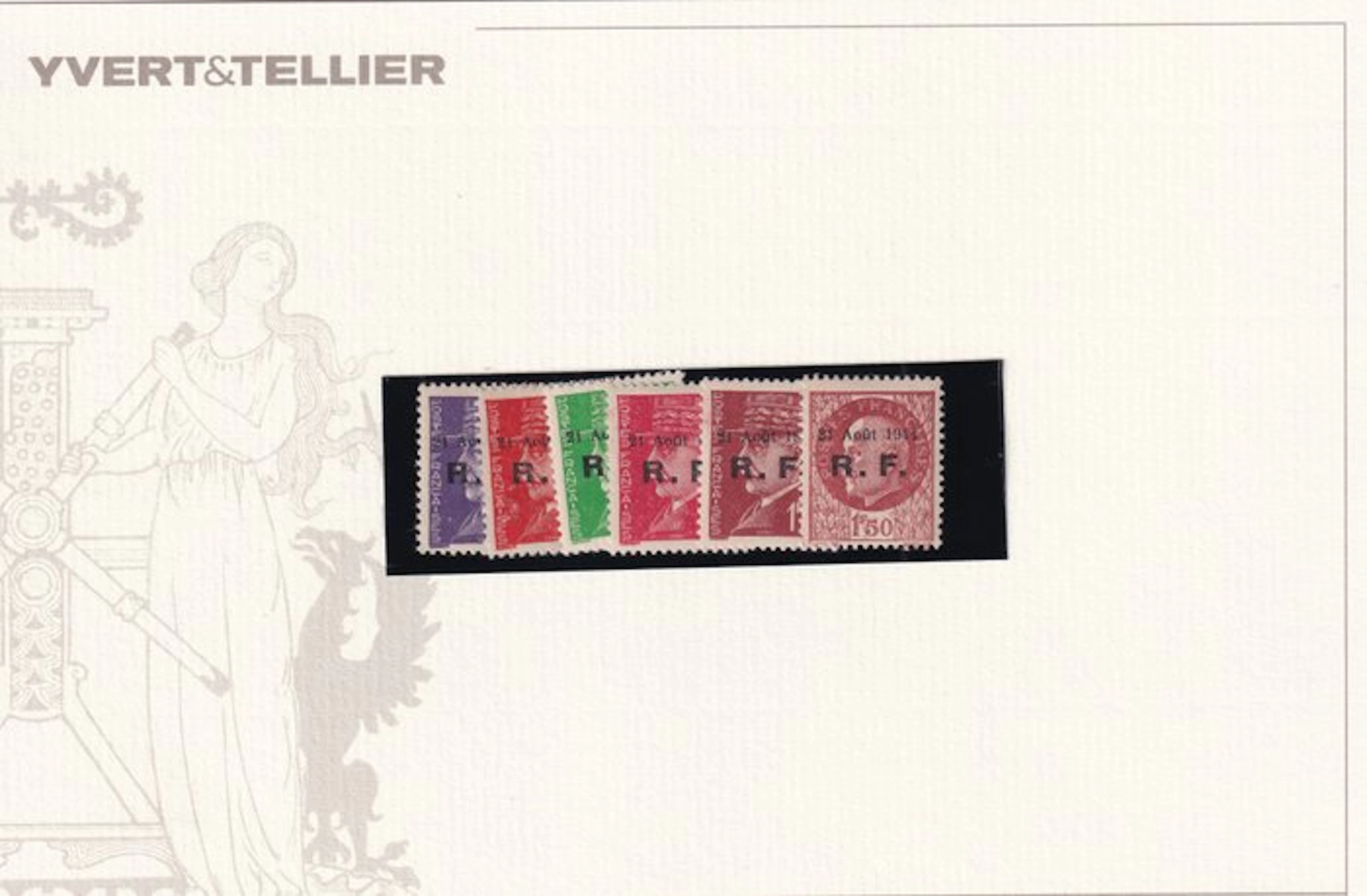 France - Liberation of Roanne No. 4 to 9 ** - Mayer