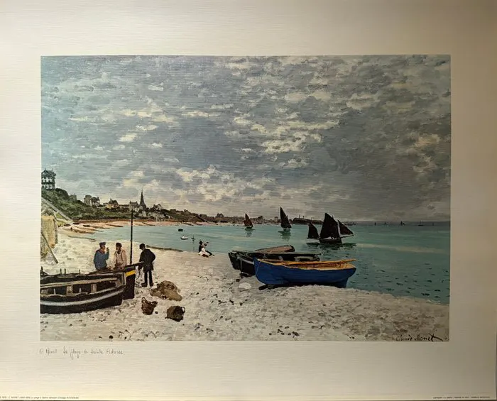 Claude Monet (1840-1926) - La Plage à Sainte-Adresse