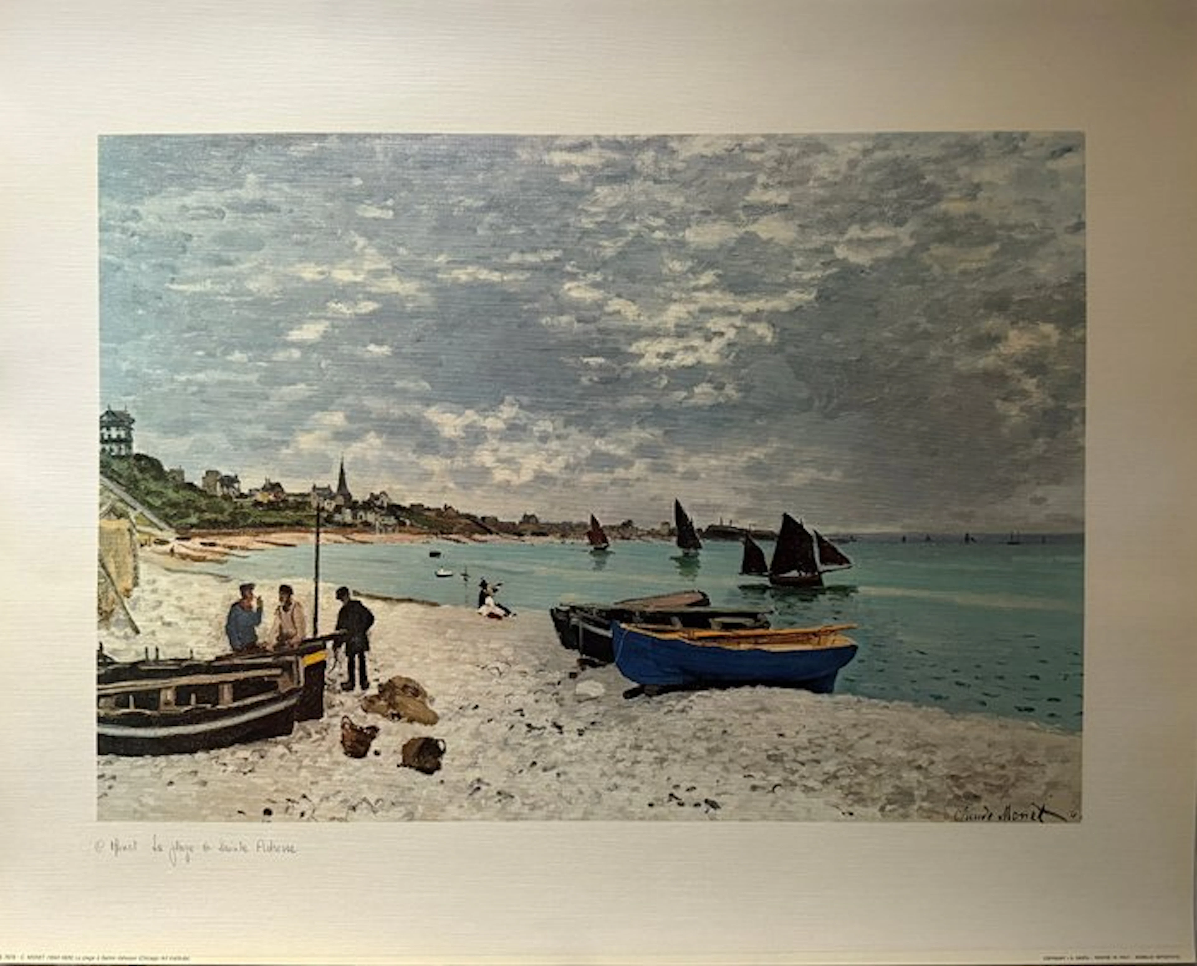 Claude Monet (1840-1926) - La Plage à Sainte-Adresse