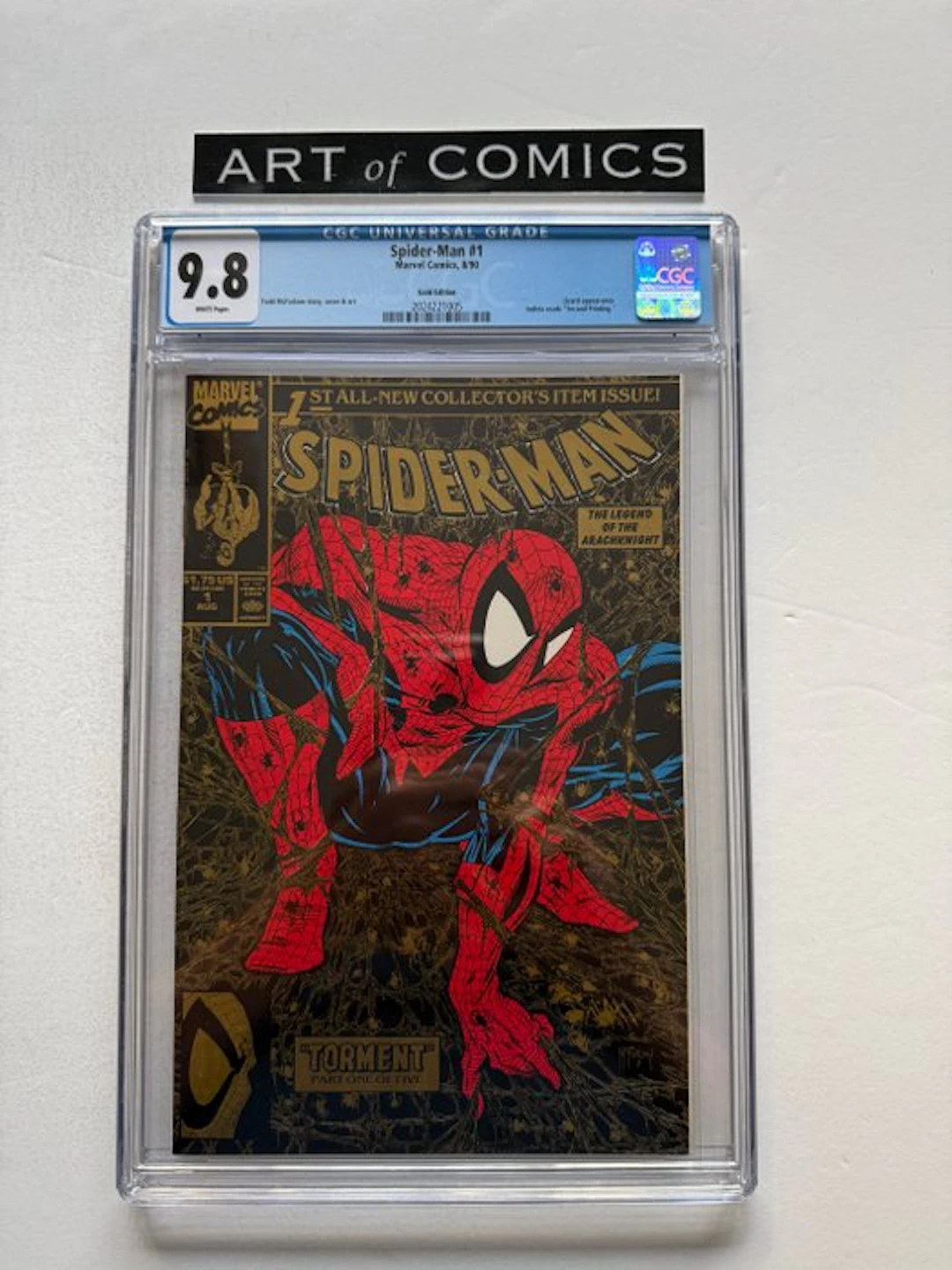 Spider-Man #1 - Gold Edition - CGC 9.8 - 1 Graded comic - First edition - 1990