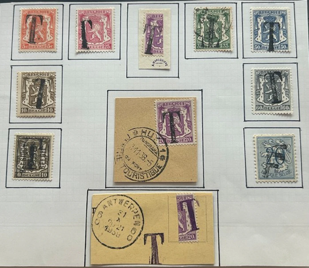 Belgium 1935/1951 - Penalty postage stamps: Selection...