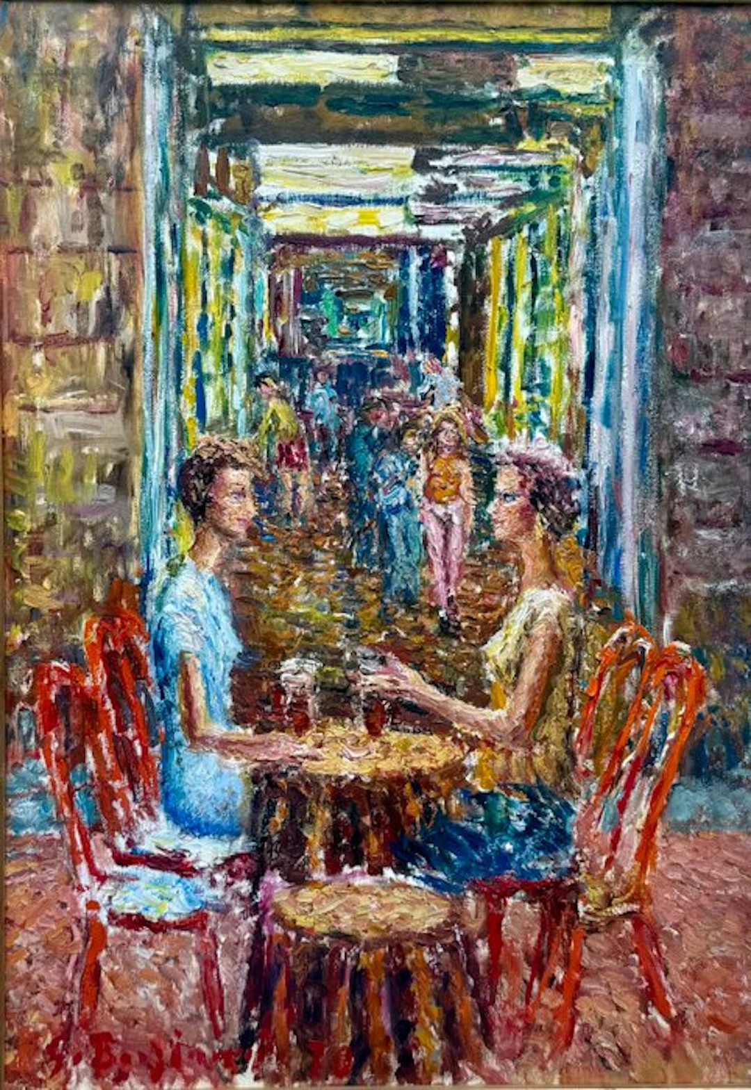 Guido Borgianni (1915-2011) - Ragazze al bar