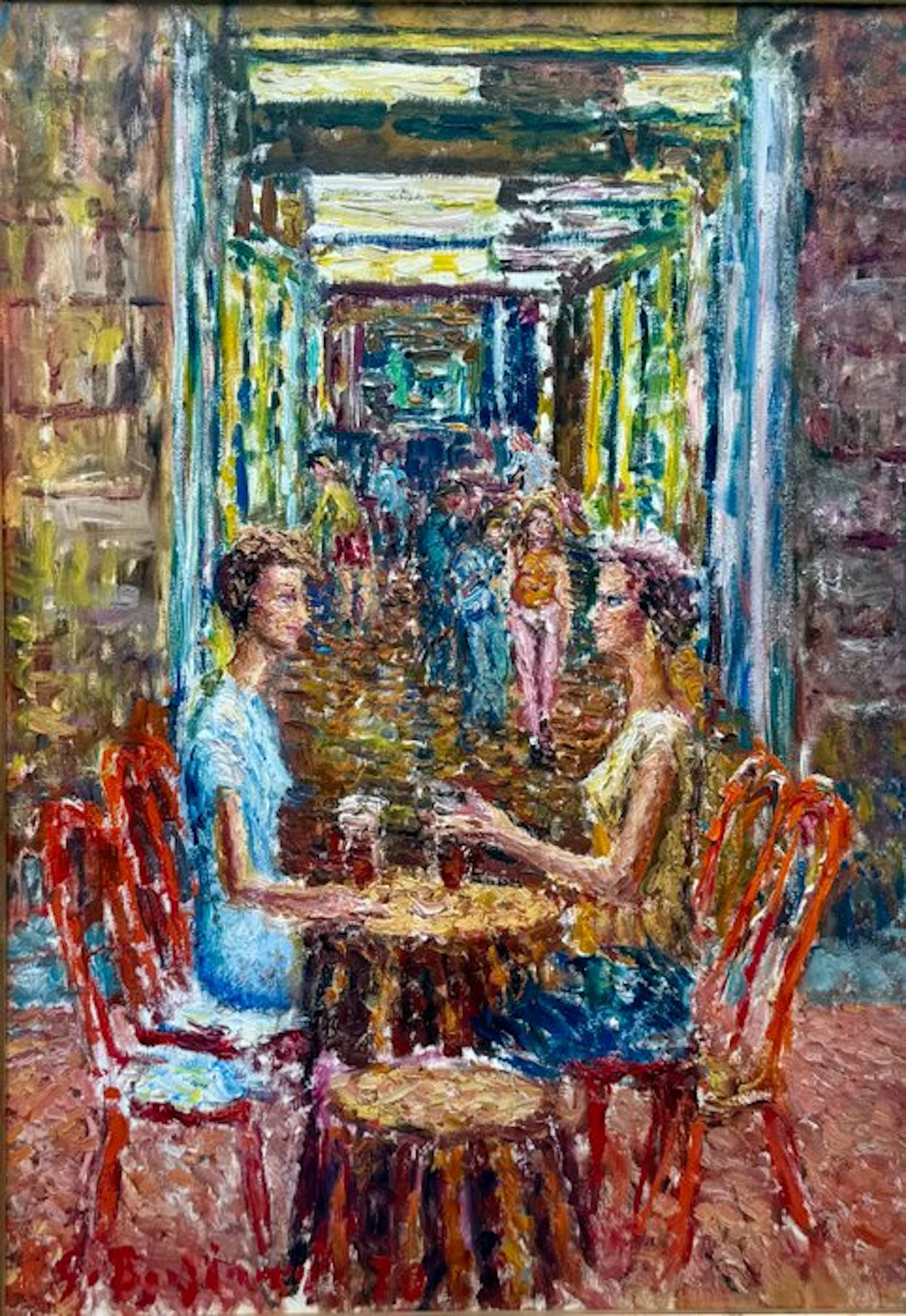 Guido Borgianni (1915-2011) - Ragazze al bar