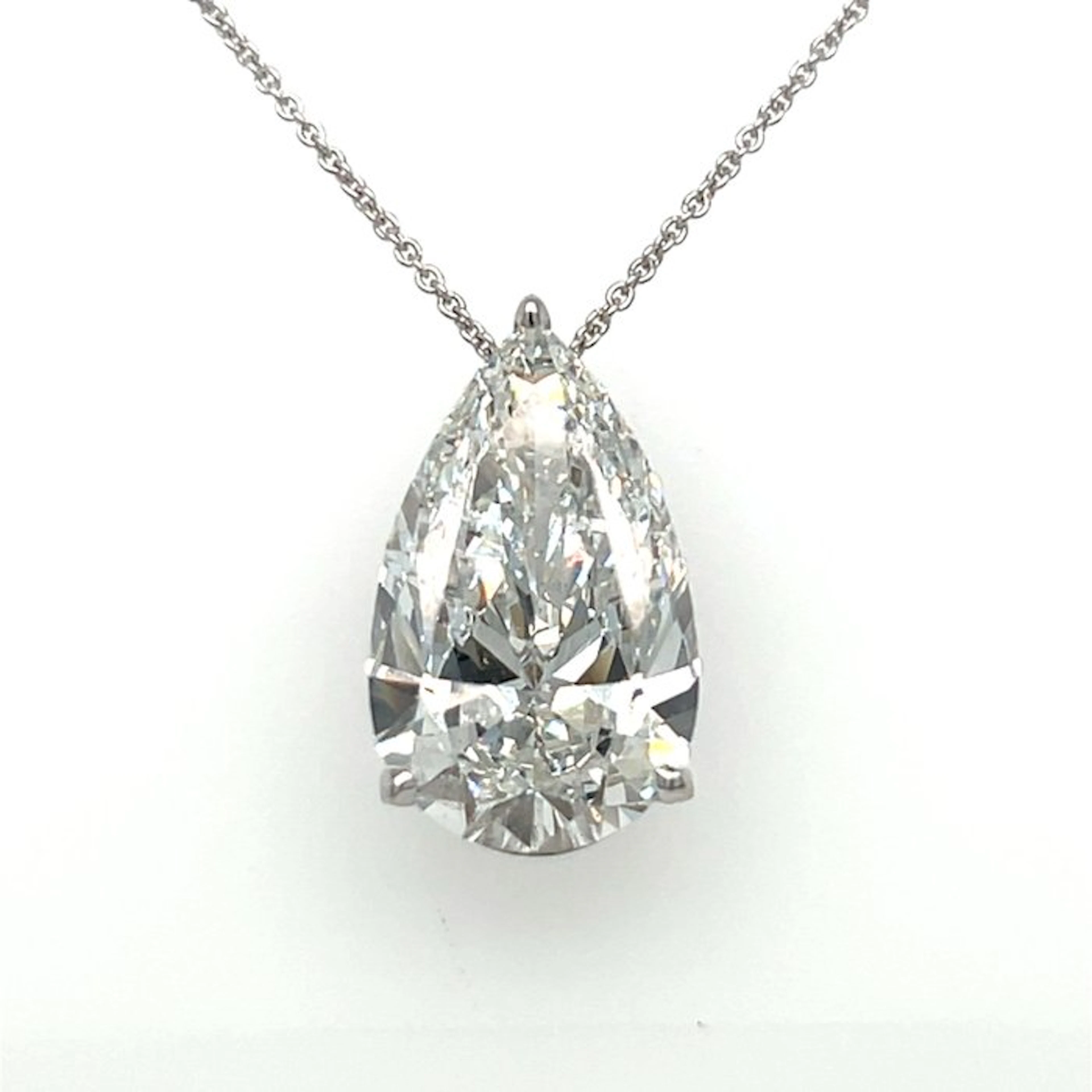 Necklace - 14 kt. White gold - 10.00ct. tw. Diamond (Lab-grown)