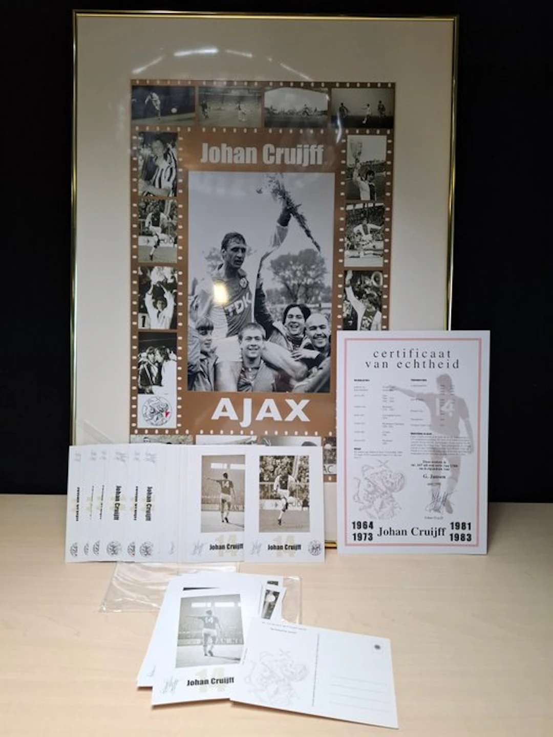 Ajax - Ajax - Johan Cruijff - Framed Ajax tribute collage...