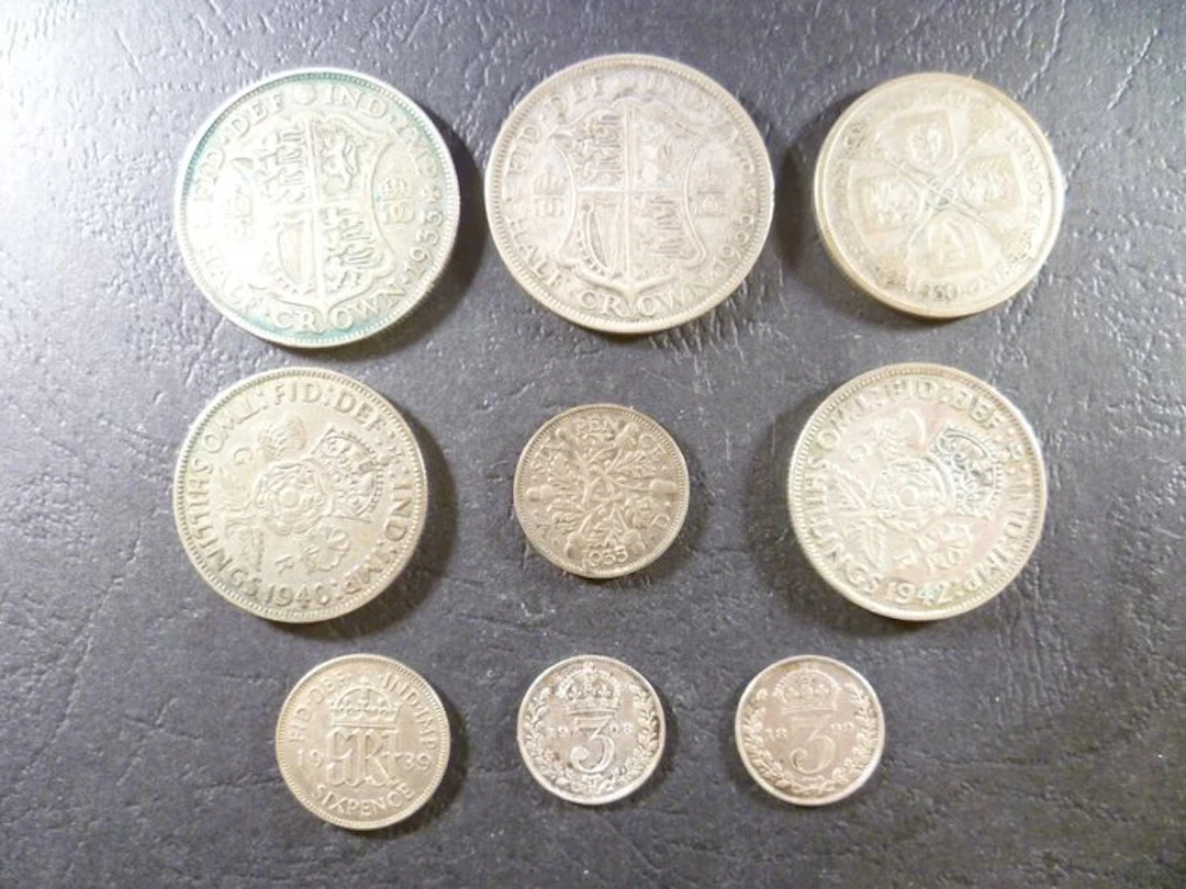 United Kingdom. 1899 - 1942 (9 silver coins) (No reserve price)