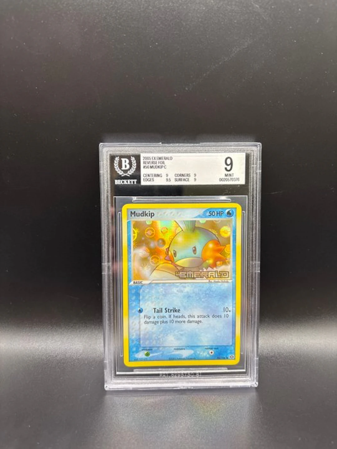 Pokémon - 1 Graded card - Mudkip 56 Reverse Foil Stamped...