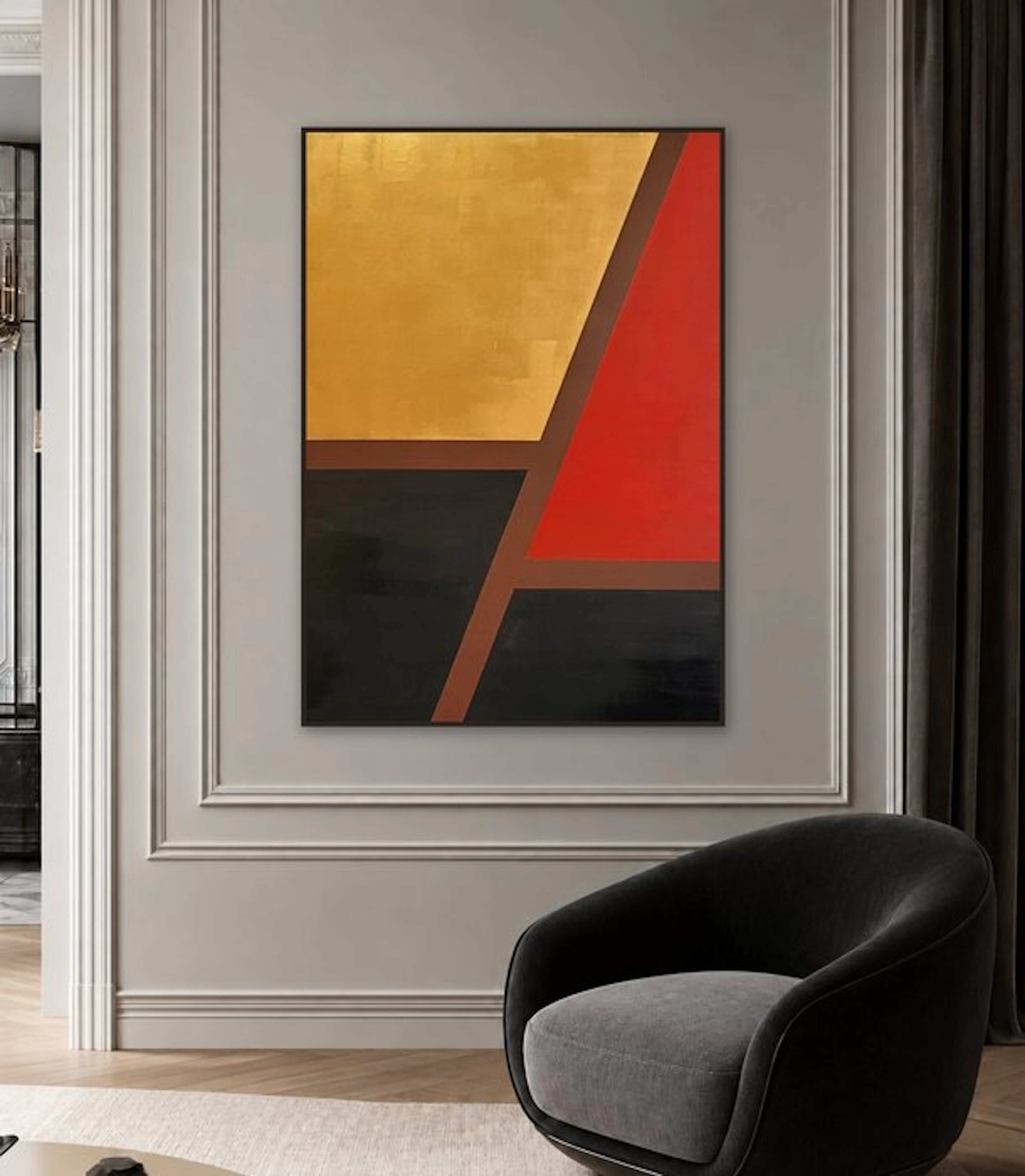 Lyora Art - COLOR FIELD FLOW No. 108 – (XL) Acrylic painting - Hand signed