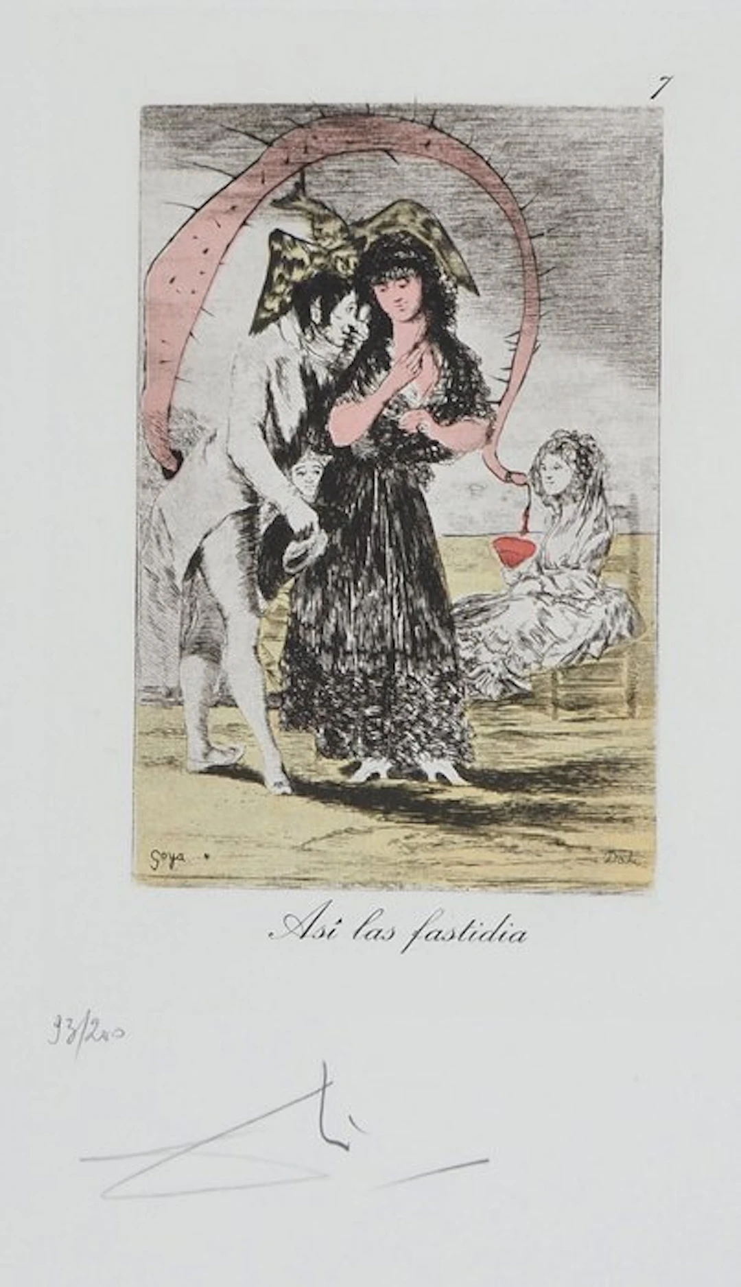 Salvador Dali (1904-1989) - Caprices de Goya: Asi las fastidia