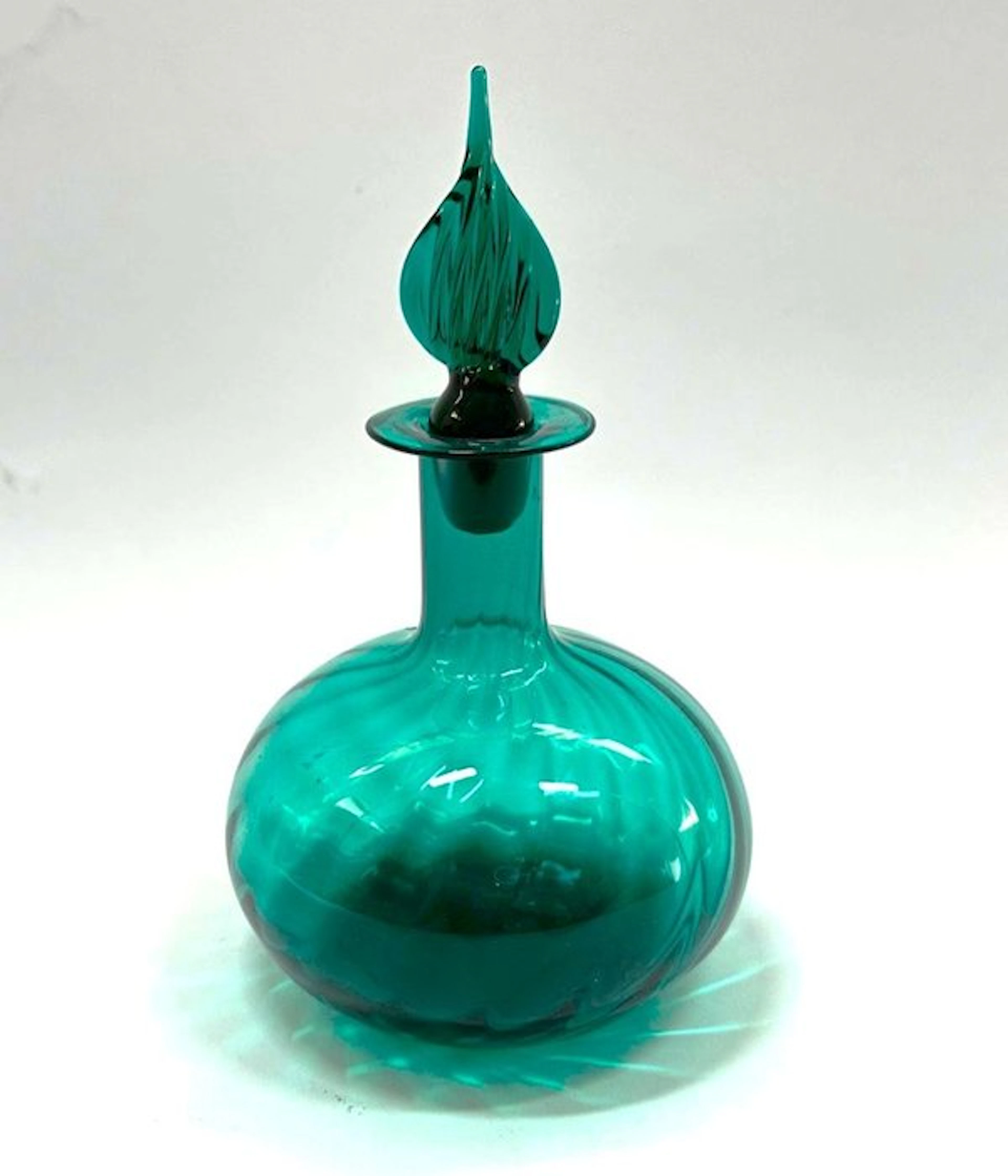 Profumiera con Tappo Vetro Artistico - 17,5x10,5 cm...