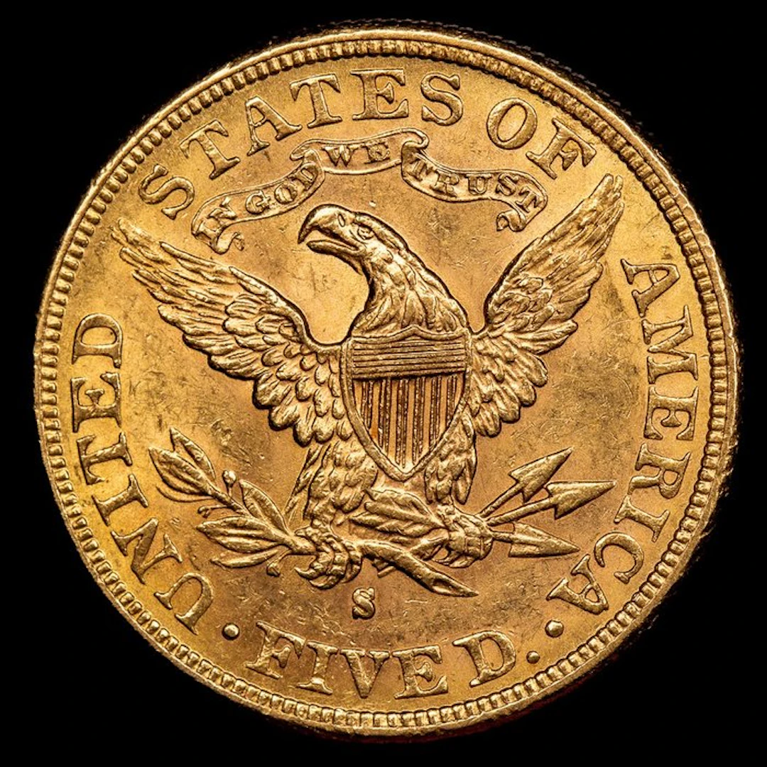 United States. 5 Dollars 1881