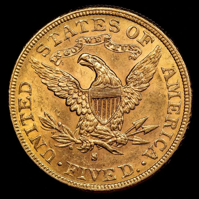 United States. 5 Dollars 1881