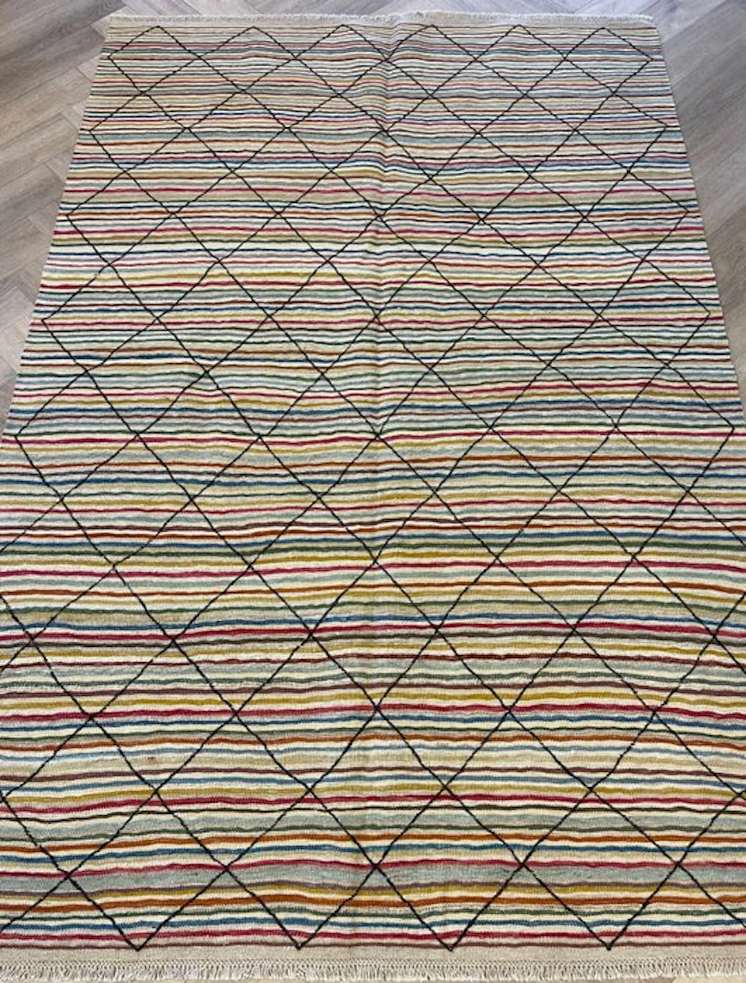 Afghan Modern Kilim (unused) - handwoven - wool - Kelim - 211 cm - 143 cm