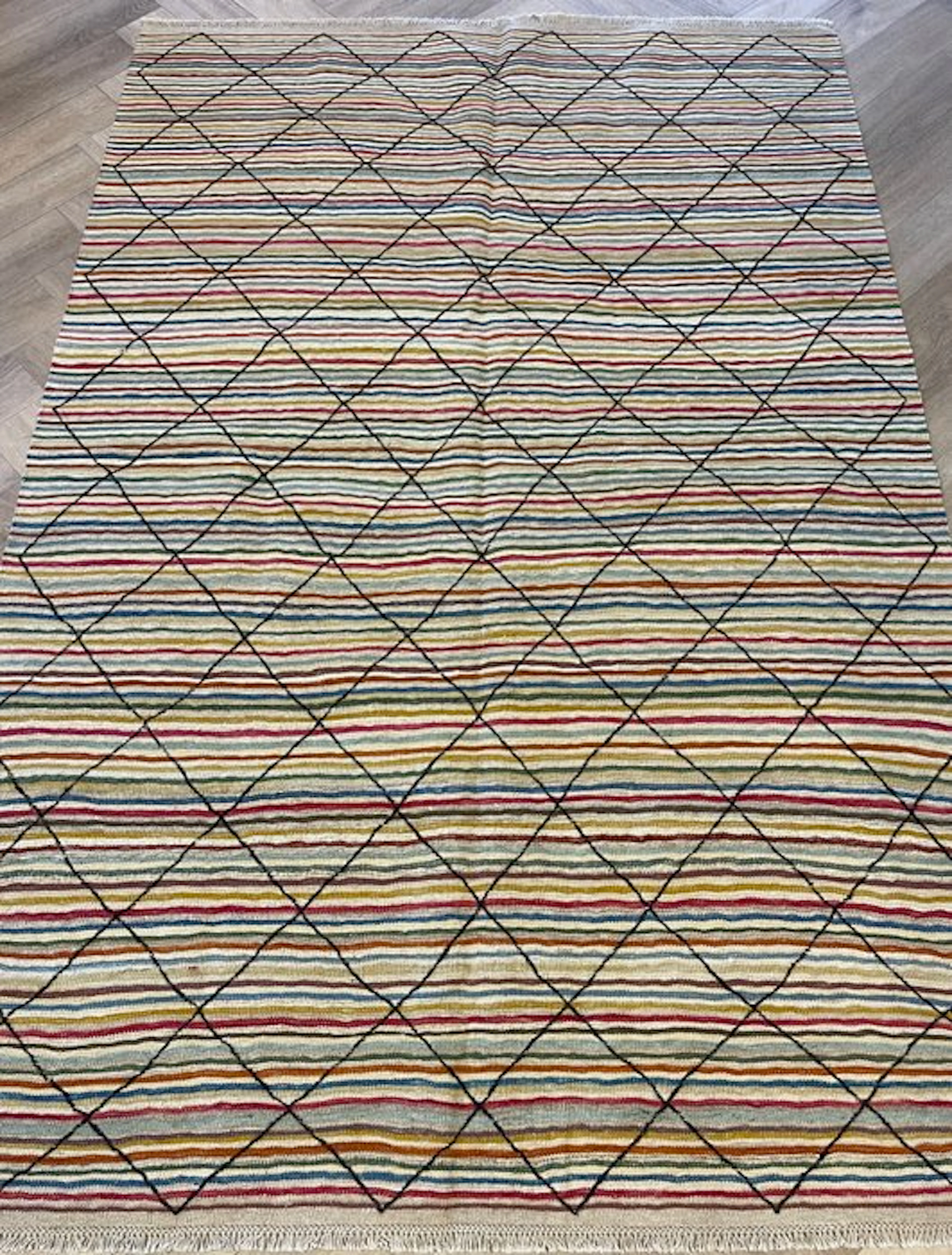 Afghan Modern Kilim (unused) - handwoven - wool - Kelim - 211 cm - 143 cm