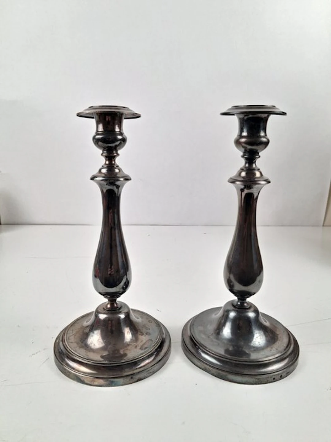 Candleholder (5) - Copper, Silverplated