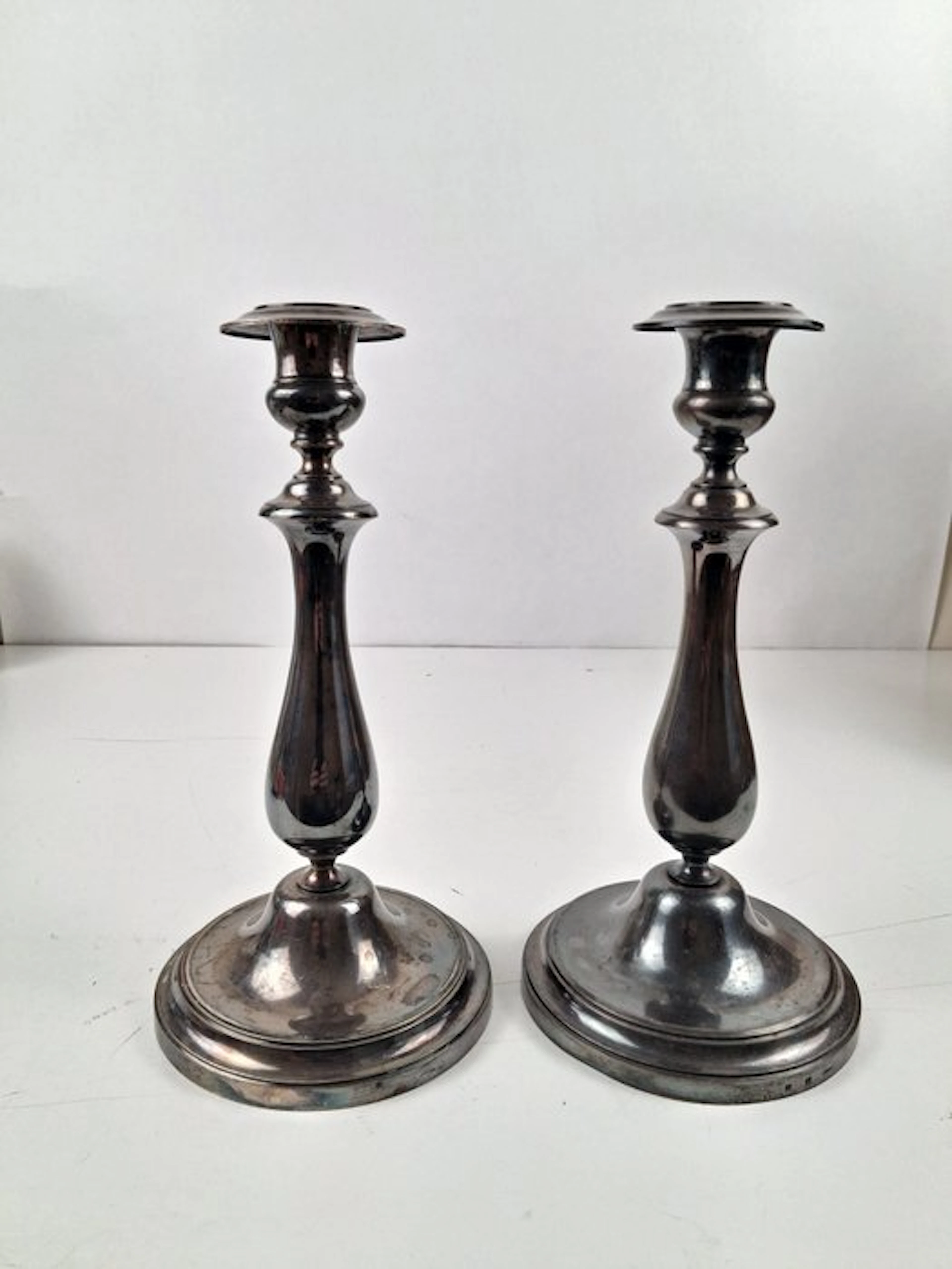 Candleholder (5) - Copper, Silverplated