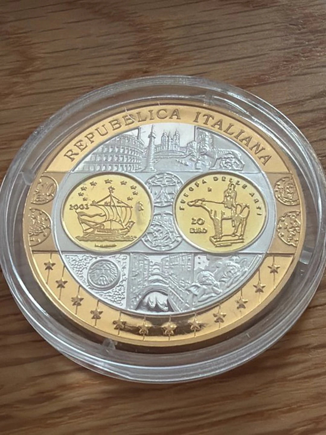 Europe. Silver medal 2002, Italien - 20g (.999) Silber (No reserve price)