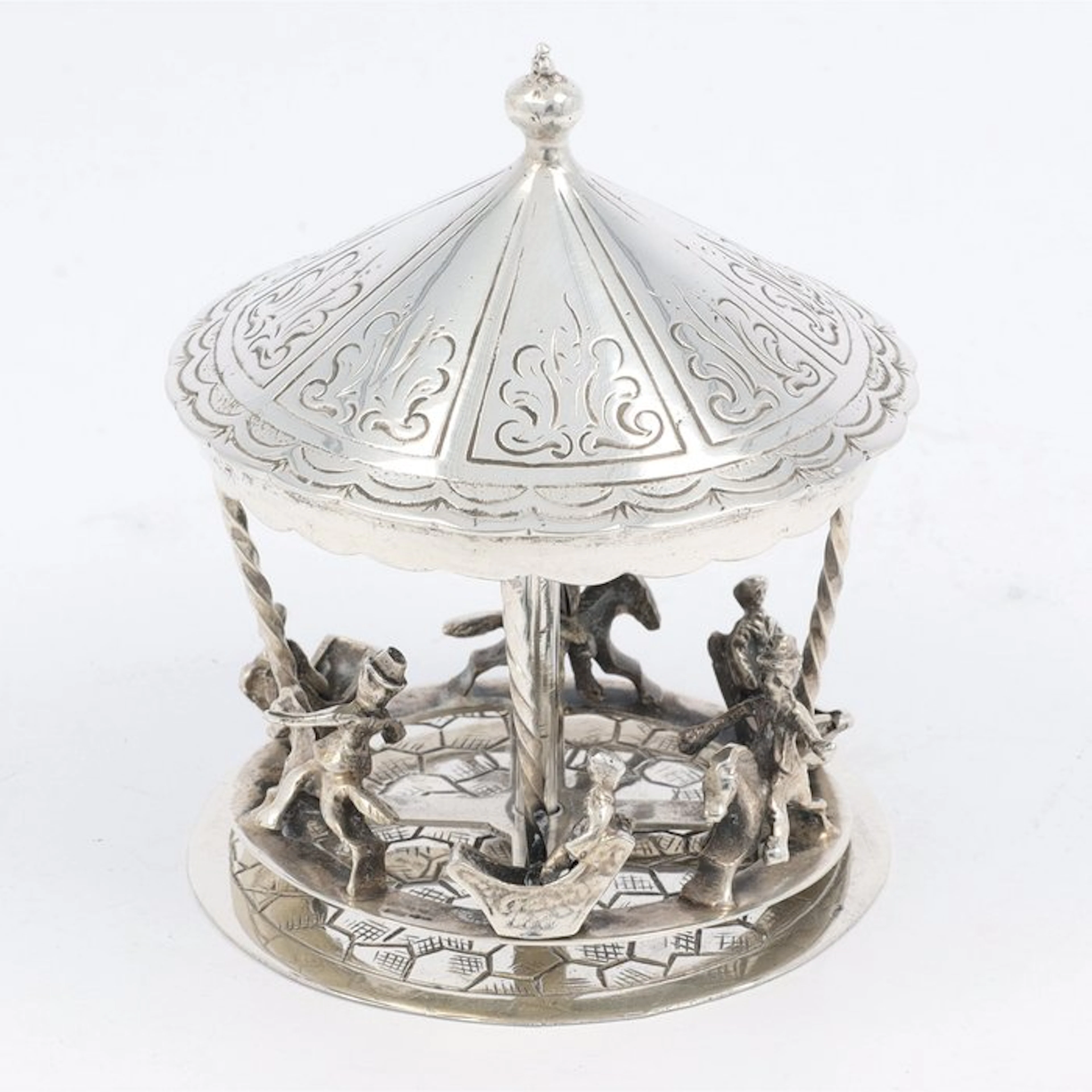 Zilverfabriek Luxor - Draaimolen - Figurine - .835 silver