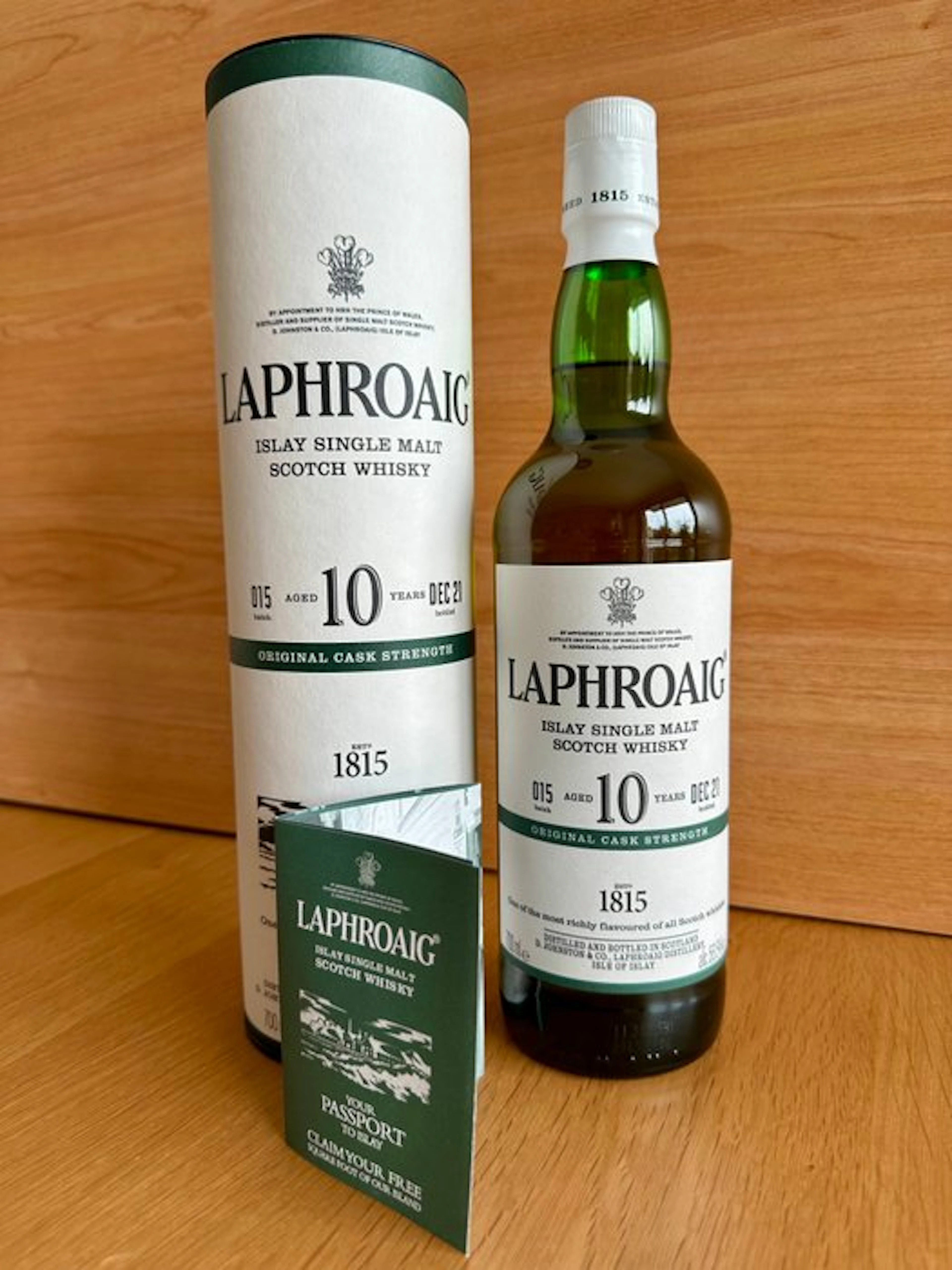 Laphroaig 10 years old Original Cask Strength - Batch 015 - b. 2021 - 700ml