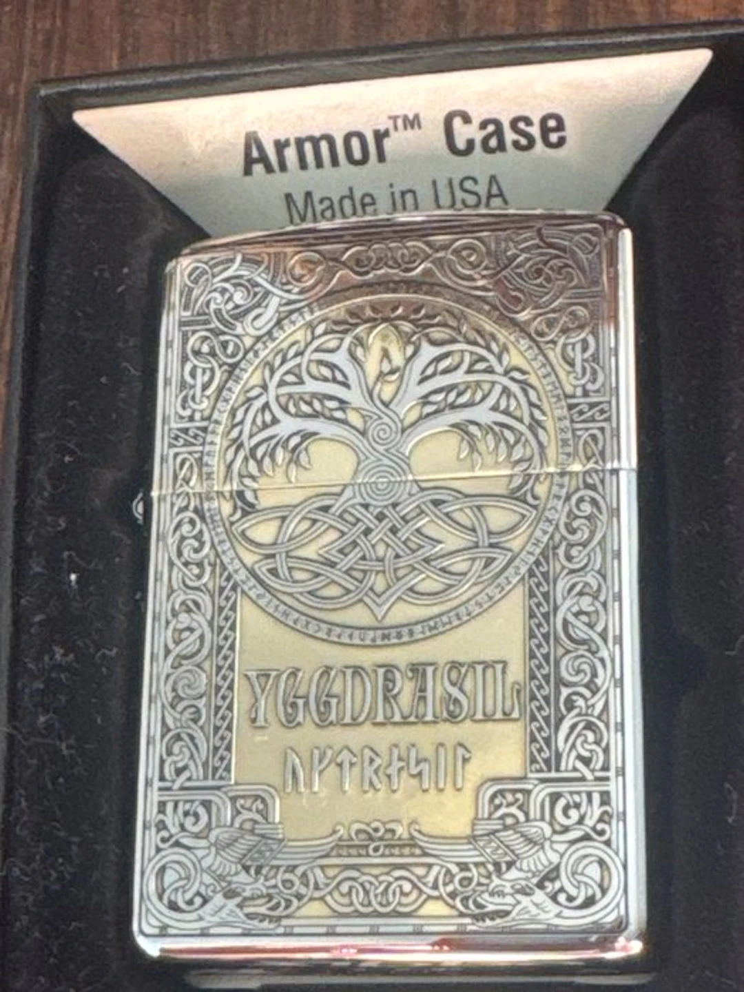Zippo - Armor - Lighter - Steel, Gilt