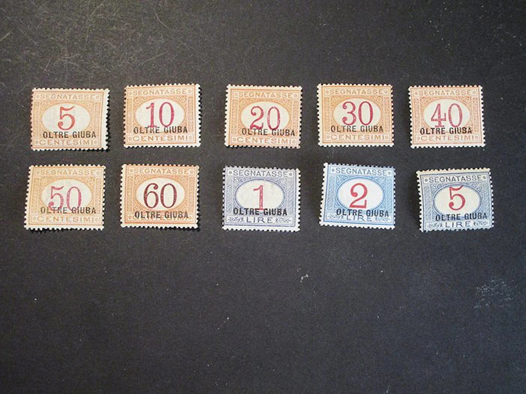 Italian Jubaland - Beyond Jubba – complete postage-stamp...