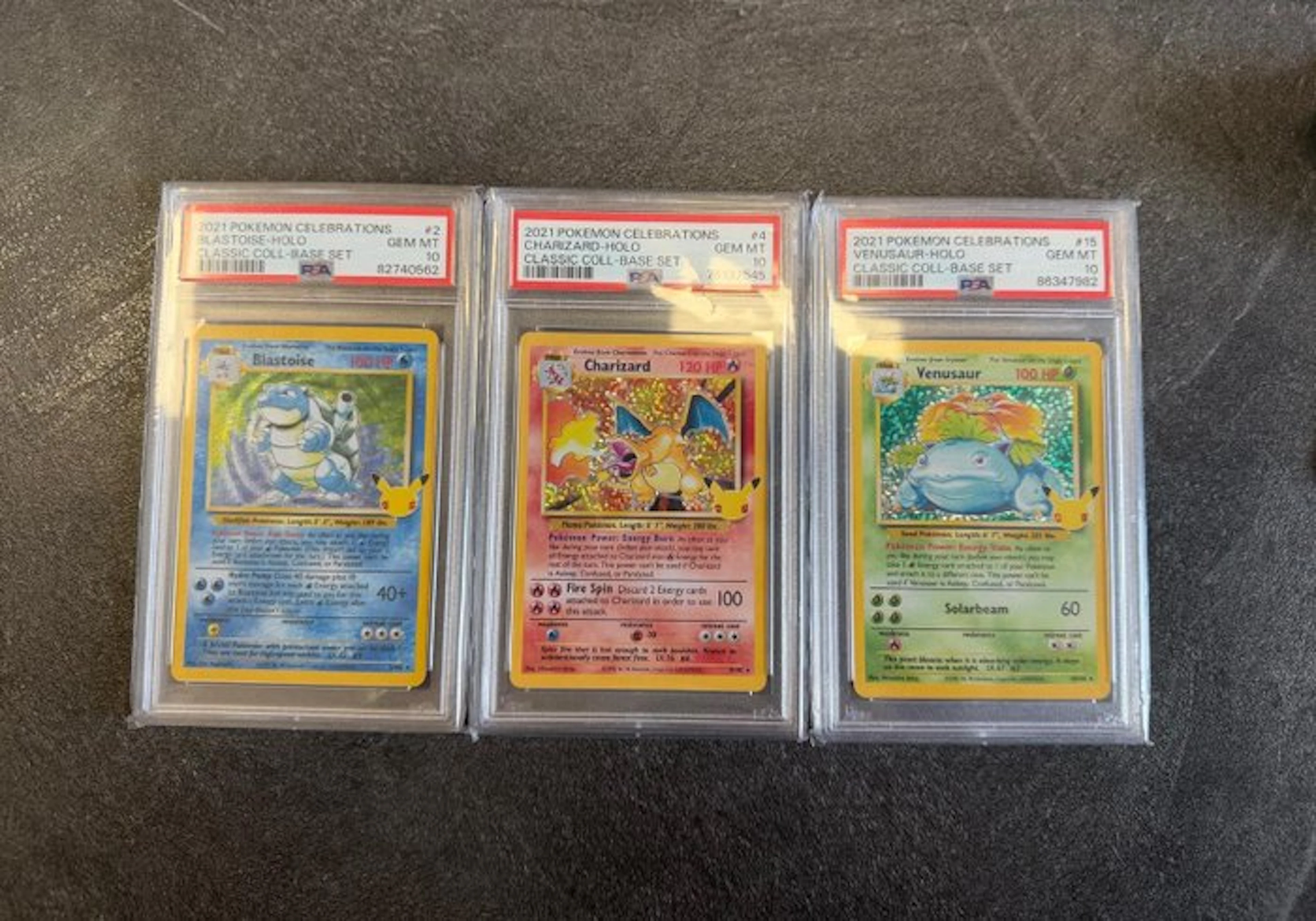 Pokémon - 3 Graded card - Blastoise