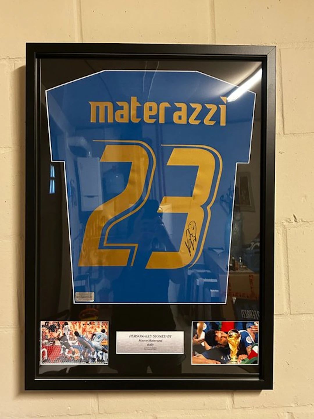 Italy - Football European Championships - Materazzi - Football shirt