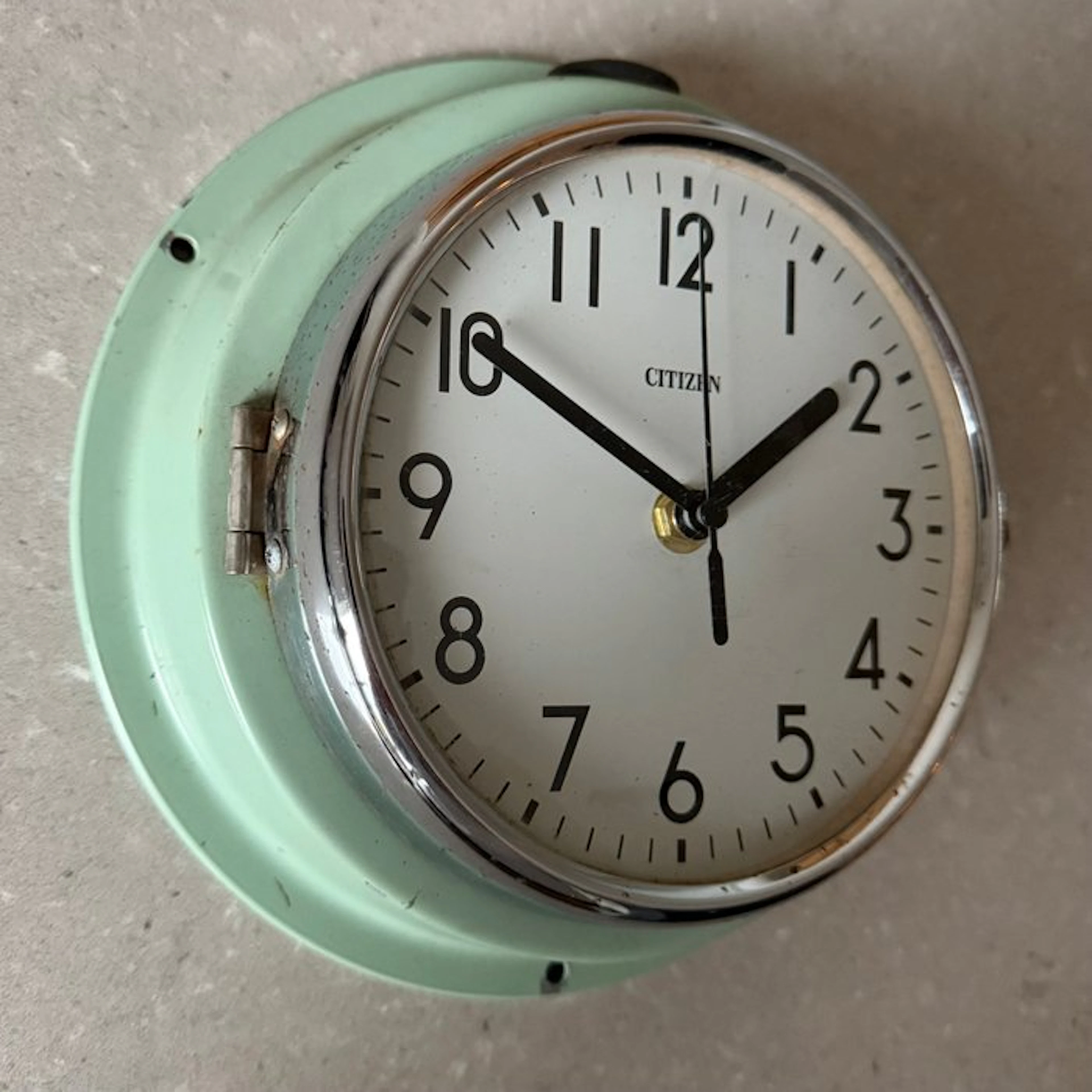 Ship's clock - Citizen - Metal, Glass, Chrome - 1980-1990 - Maritime vintage
