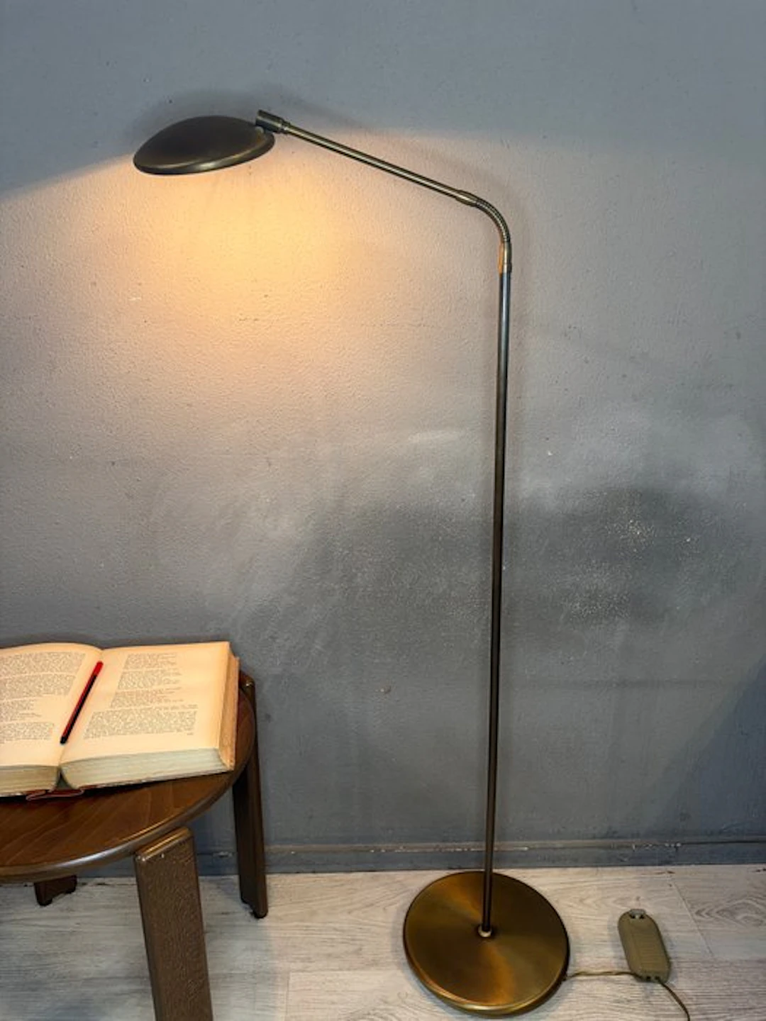 Steinhauer - Floor lamp - Brass - gooseneck modular
