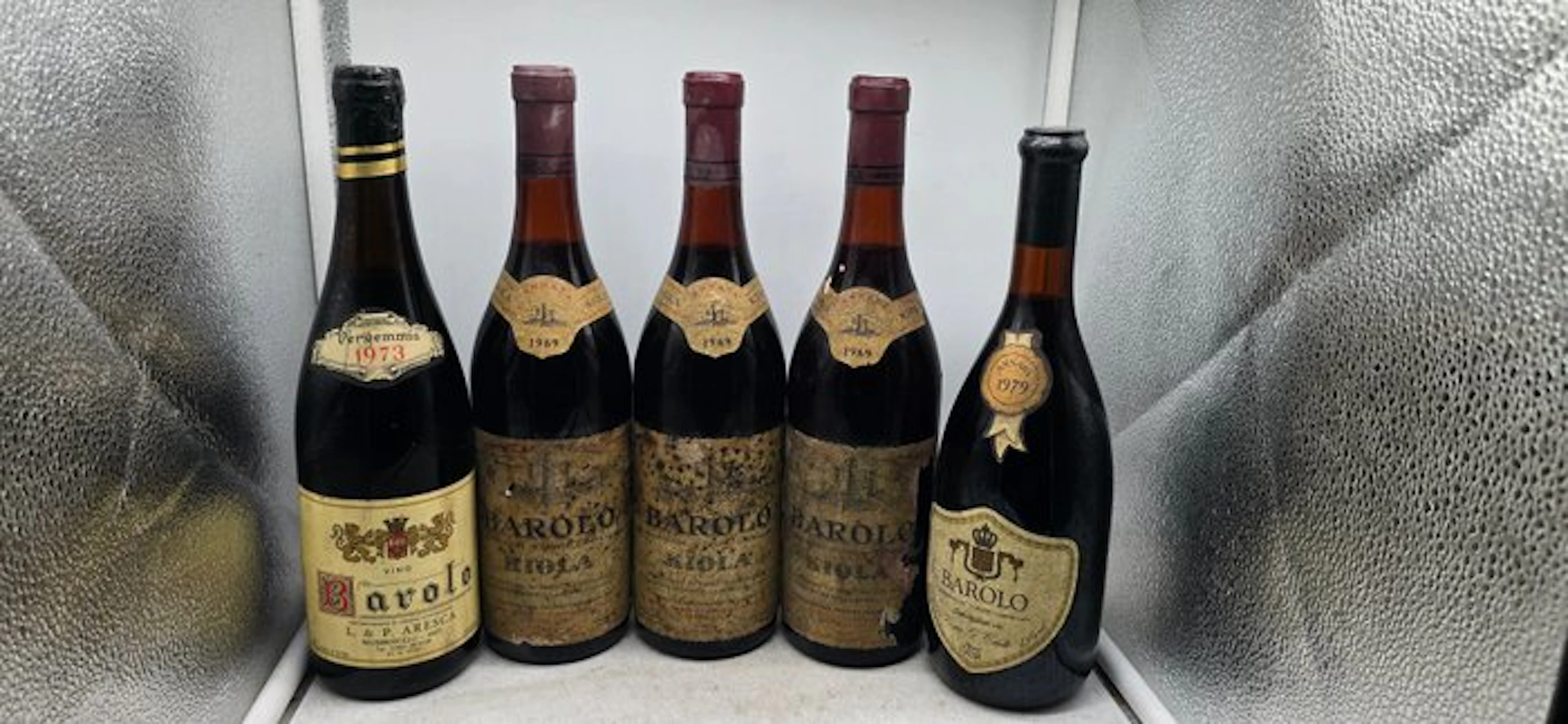 1969 L. & P. aresca, 1969 x3 Kiola & 1979 Ceste - Barolo - 5 Bottles (0.75L)