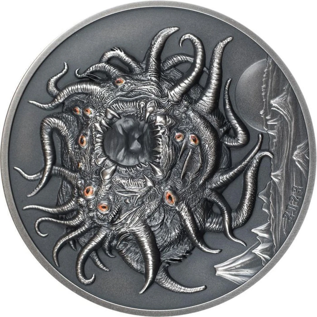 Palau. 20 Dollars 2023 Azathoth Howard Phillips Lovecraft, 3 Oz (.999)