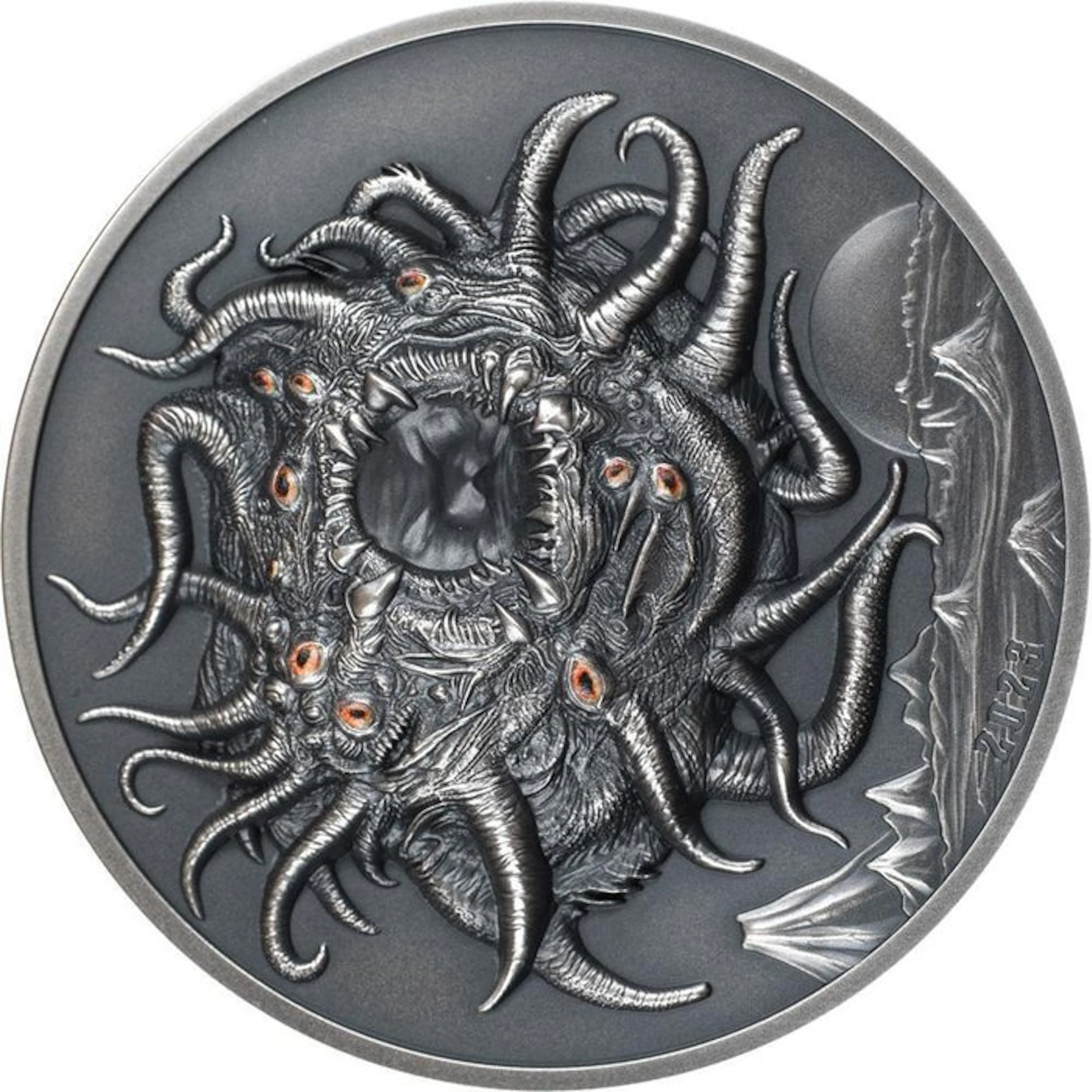 Palau. 20 Dollars 2023 Azathoth Howard Phillips Lovecraft, 3 Oz (.999)