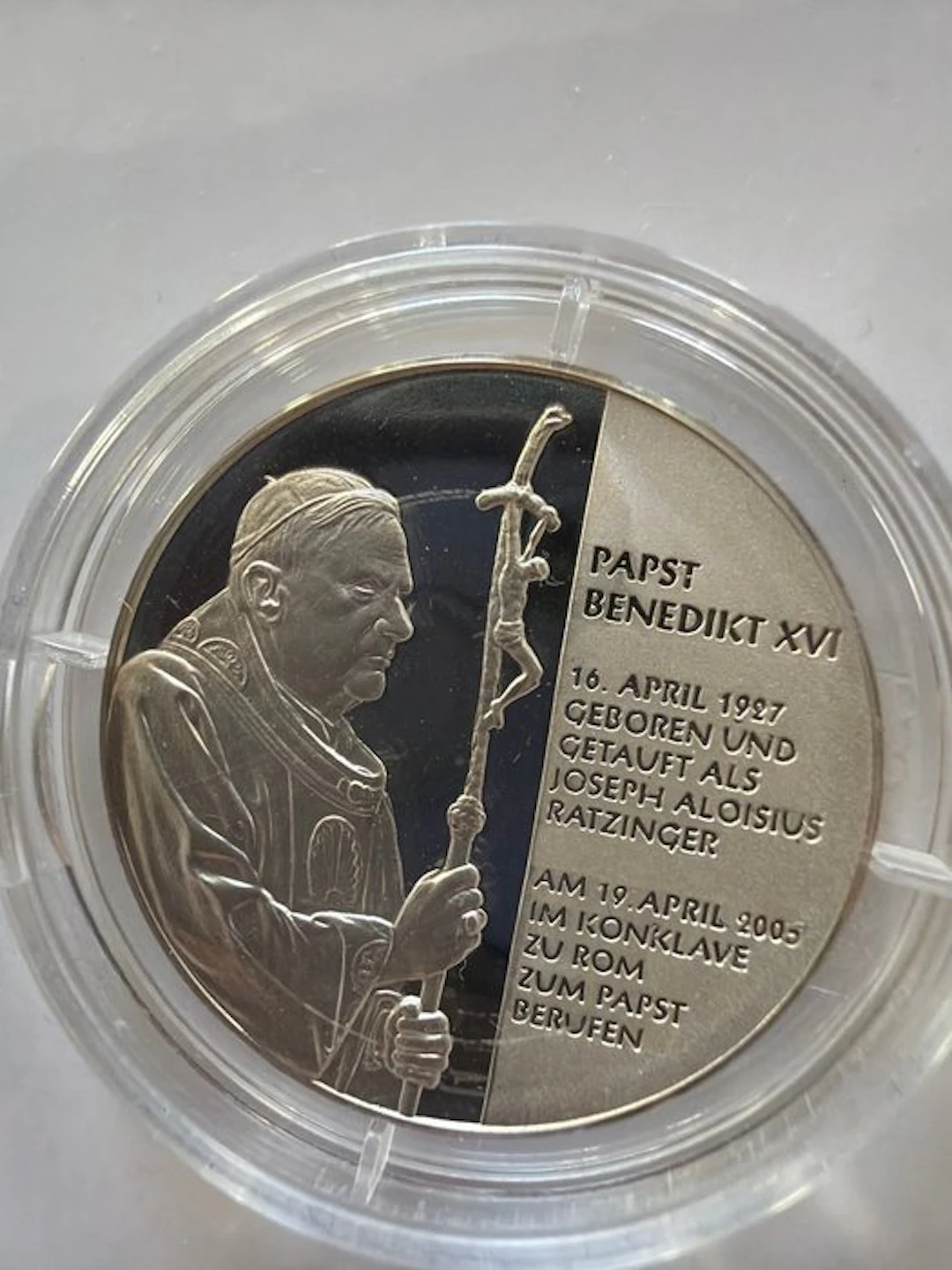 Austria. Silver medal Silbermedaille Papst Benedikt XVI