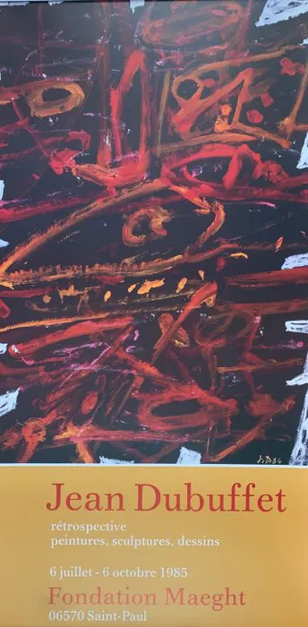 Jean Dubuffet (after) - Original Exhibition Print 1985, Fondation