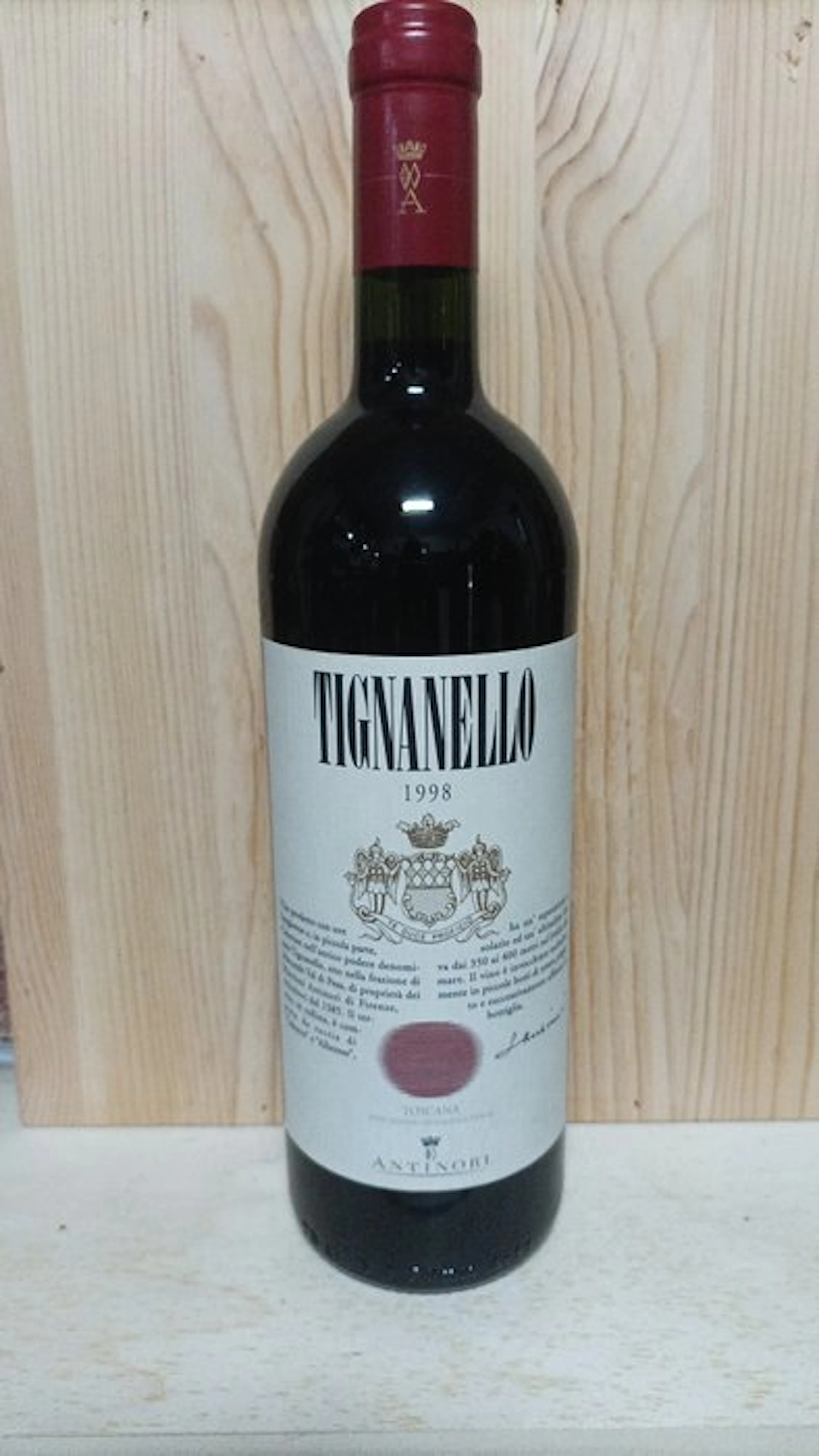 1998 Antinori Tignanello - Tuscany IGT - 1 Bottle (0.75L)