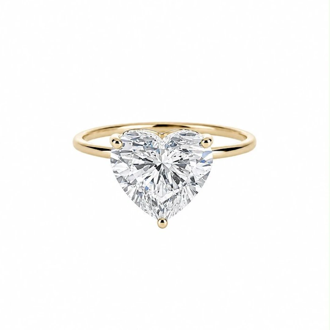 No reserve price - Ring - 14 kt. Yellow gold - 3.01ct. tw. Diamond (Lab-grown)