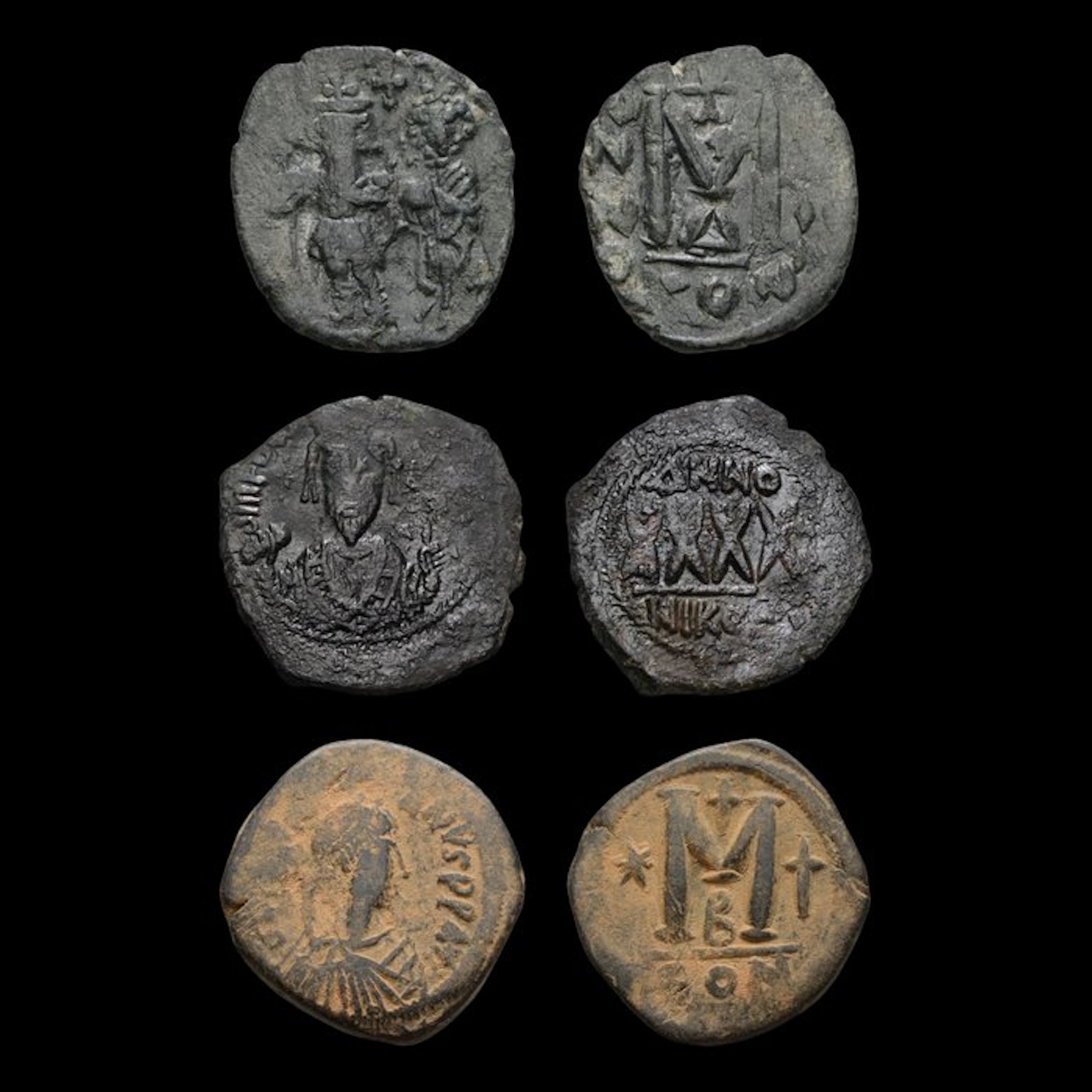 Byzantine Empire Lot of 3x Follis including Justin I