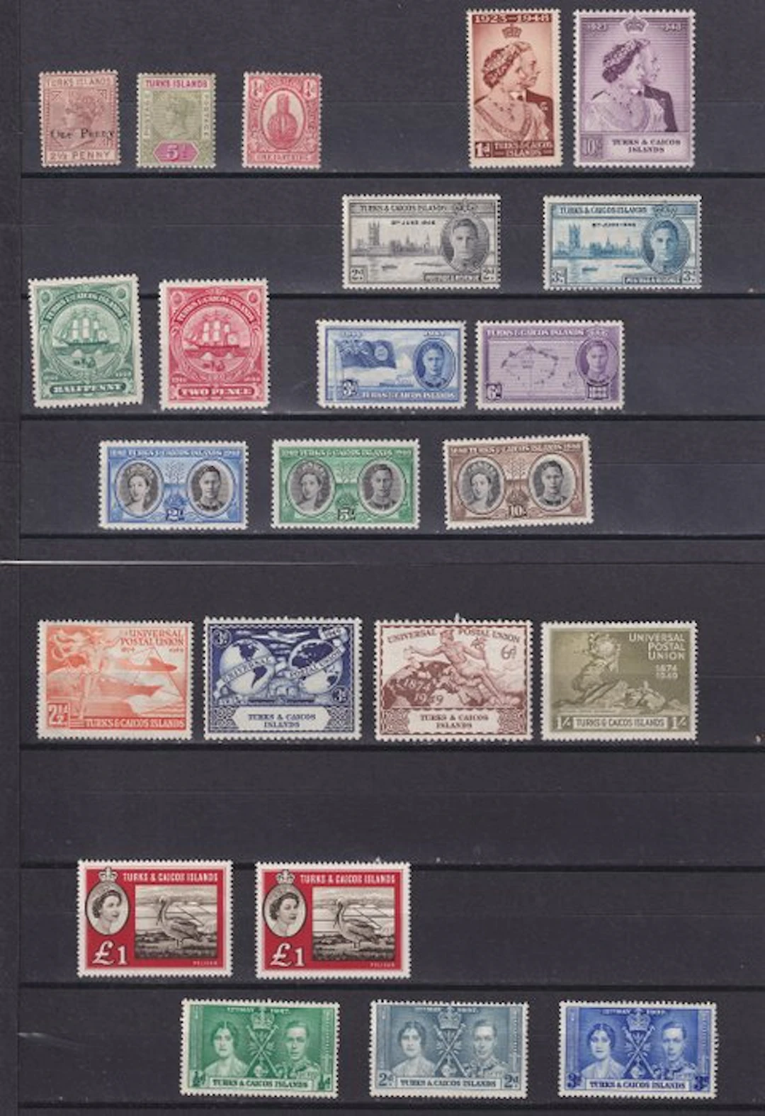 Turks and Caicos Islands 1889/1960 - Selection of stamps...