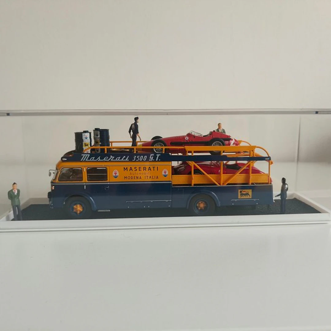 Artigianale - Diorama Fiat 642 RN2 Bisarca + Maserati...