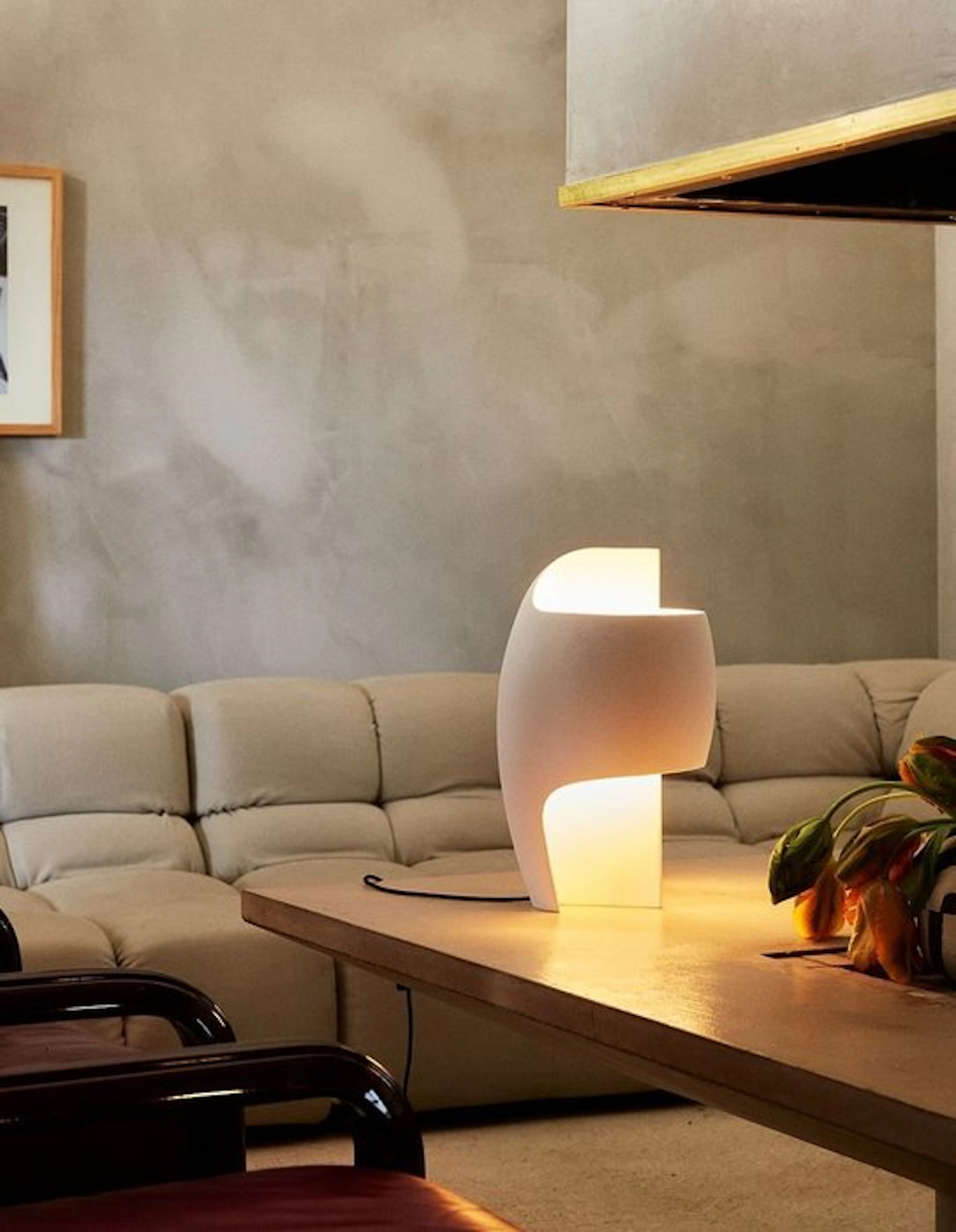 DCW éditions Paris - Thierry Dreyfus - Table lamp - La Lampe B - Plaster