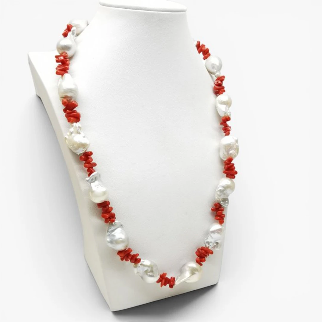 Pearl - Silver - Necklace - Italian craftsmanship