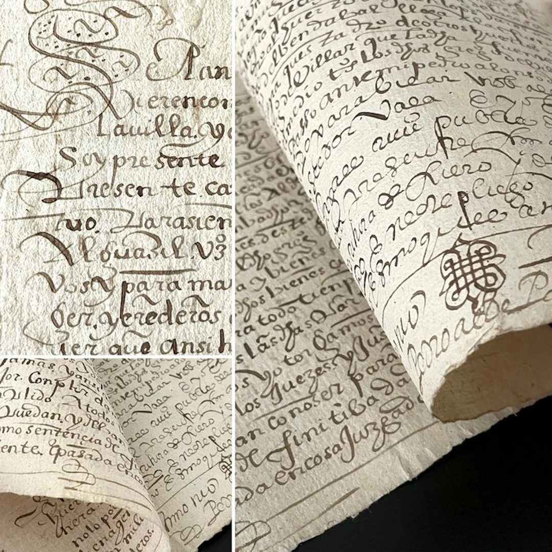 Manuscrito - Año 1596. Fuero perpetuo. Portomarín, Lugo. Galicia.